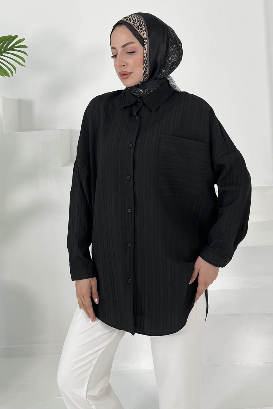Tek Cepli Tunik Siyah - 27018 - 2
