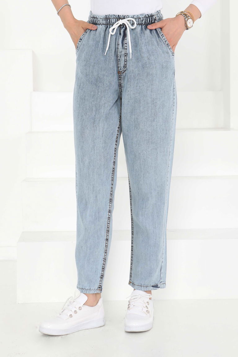 Tensel Pantolon Acik Mavi - 27163 - TOFİSA