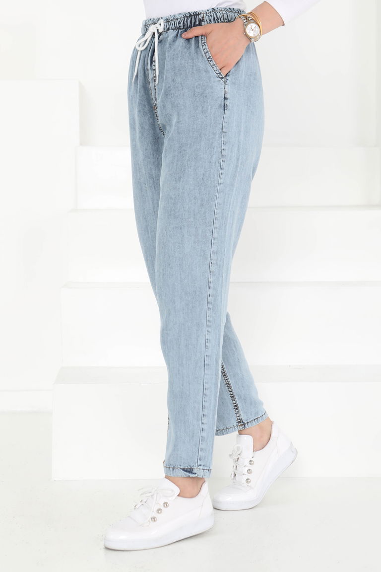 Tensel Pantolon Acik Mavi - 27163 - TOFİSA