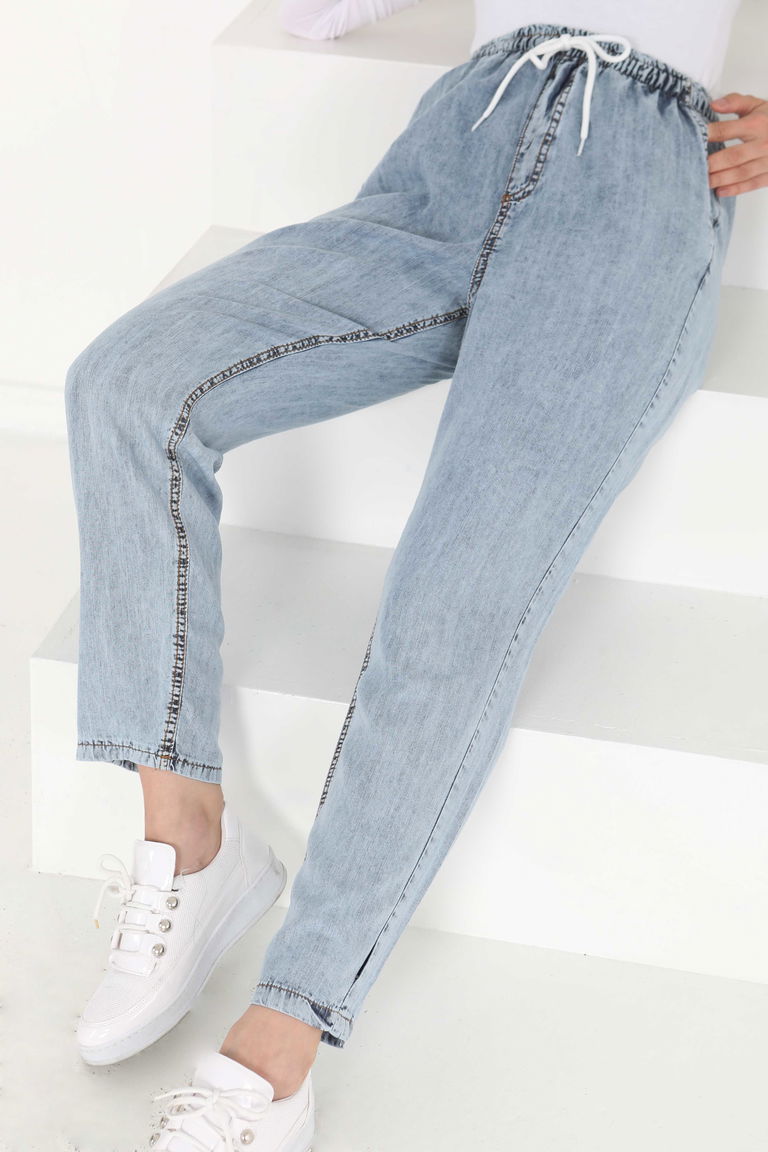 Tensel Pantolon Acik Mavi - 27163 - TOFİSA