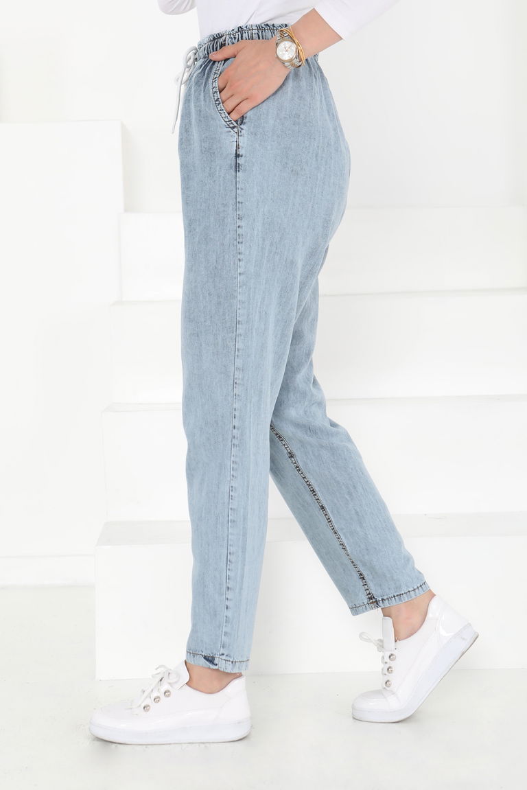 Tensel Pantolon Acik Mavi - 27163 - TOFİSA