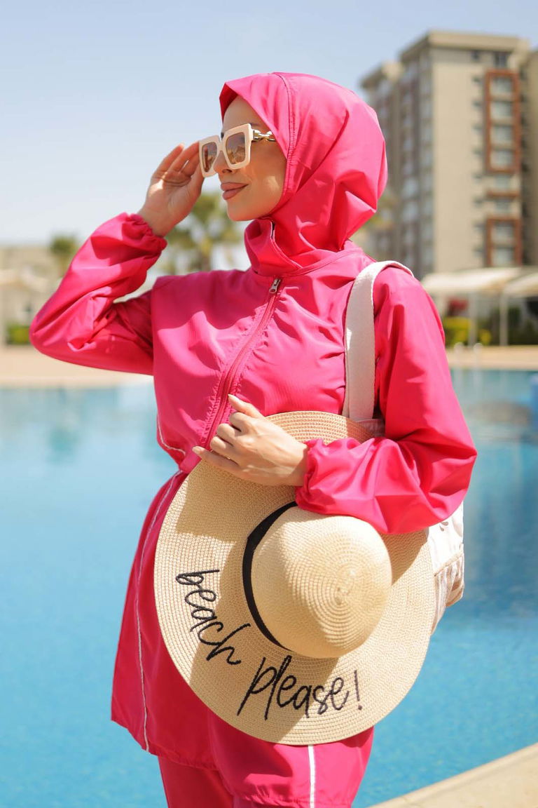 Tesettür Mayo Takımı Fusya - 27096 - TOFİSA