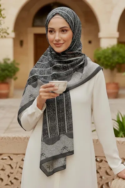 The Mystic Ethnica Serisi Pamuk Şal - 28110-ANTRASIT 