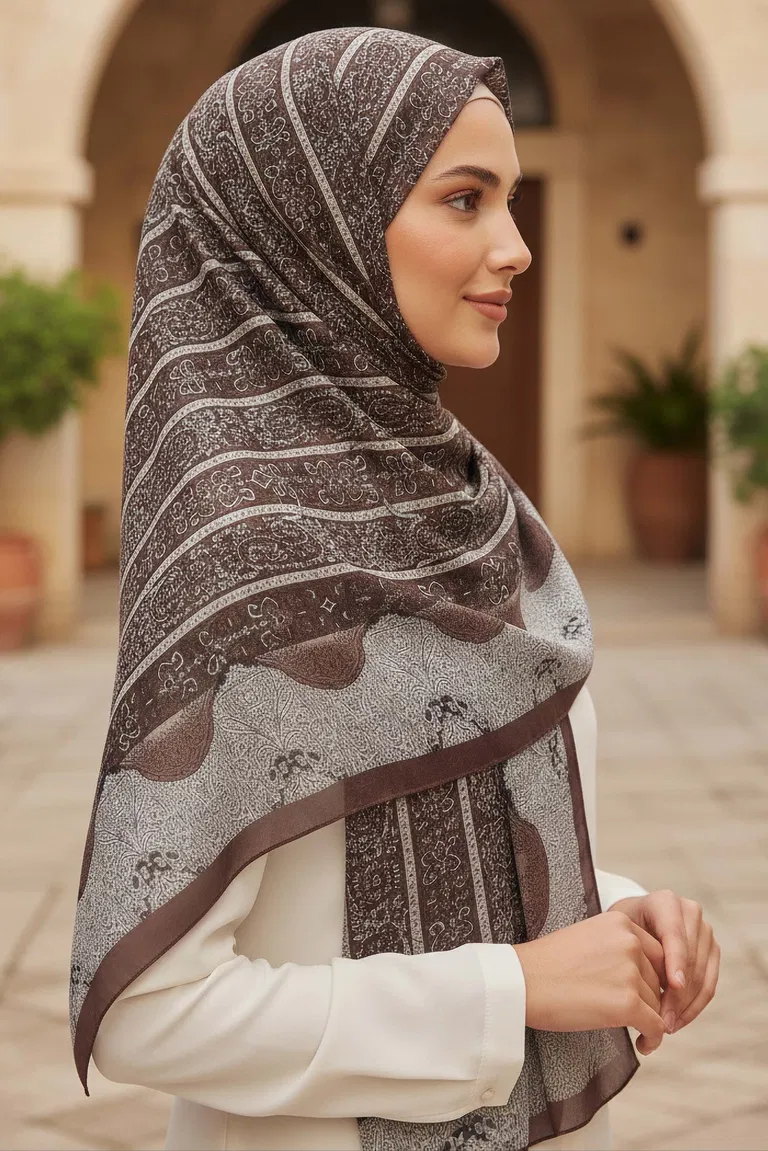 The Mystic Ethnica Serisi Pamuk Şal - 28110-VIZON - TOFİSA