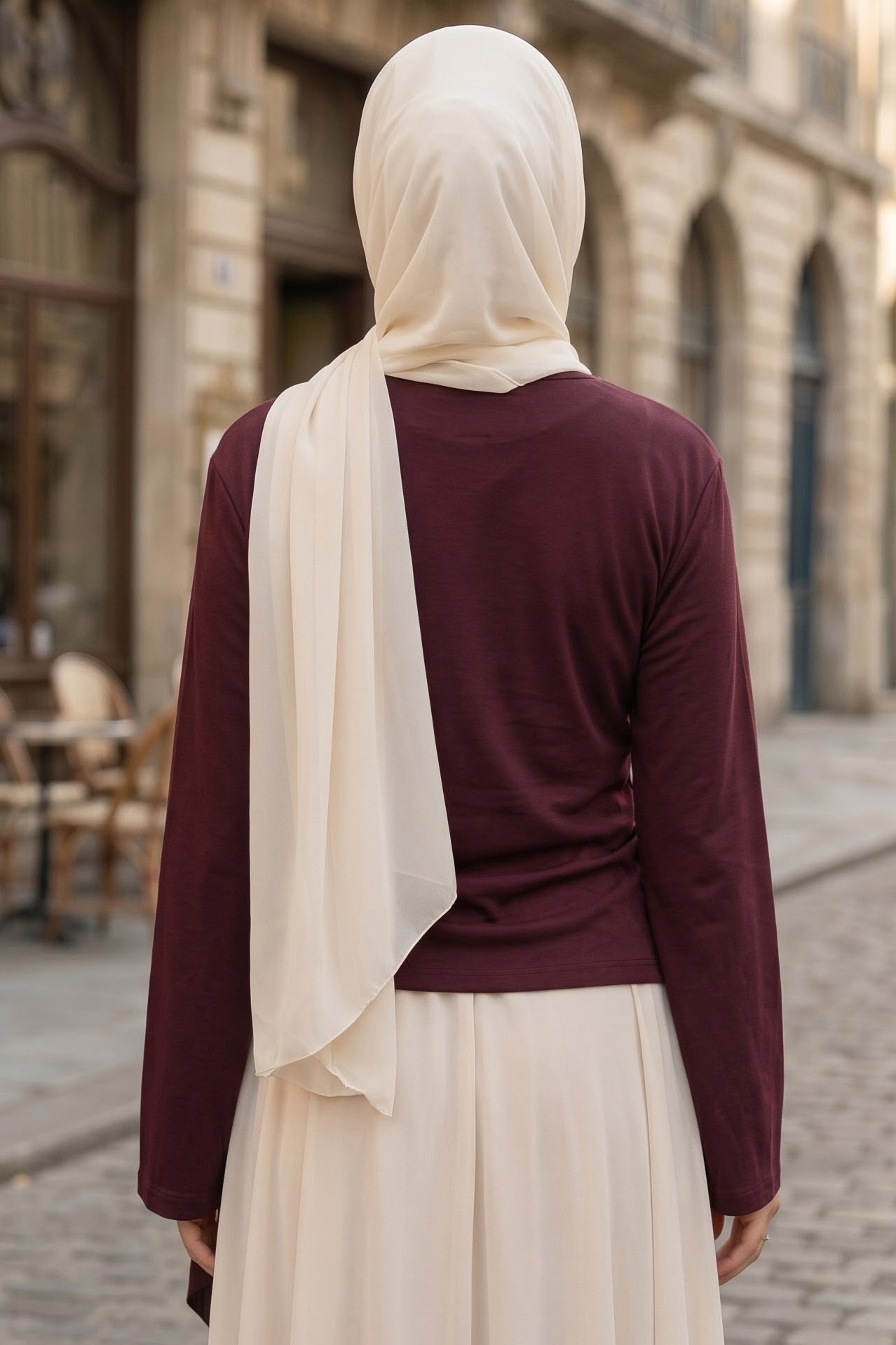 Tokalı Geniş Kollu Bluz Bordo - 29008-BORDO - 3