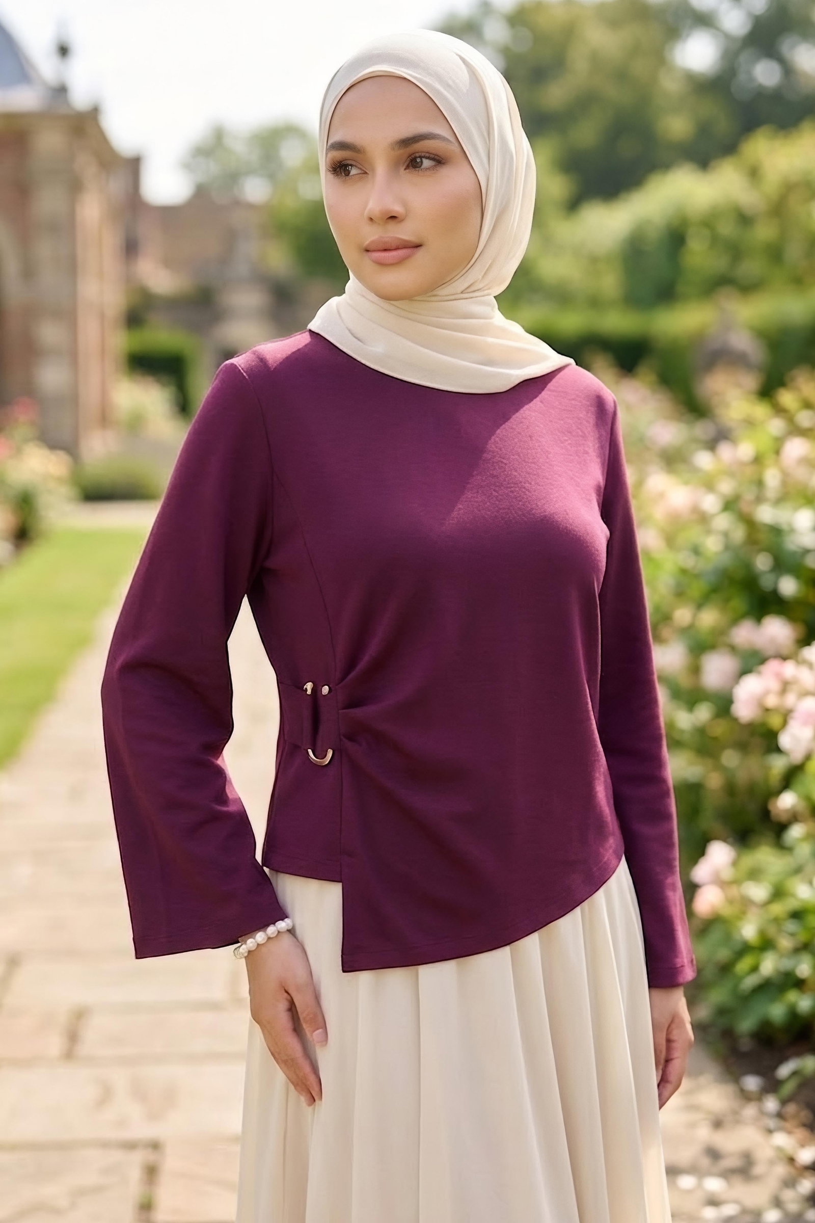 Tokalı Oysh Modal Bluz Mürdüm - 28895-MURDUM - 1