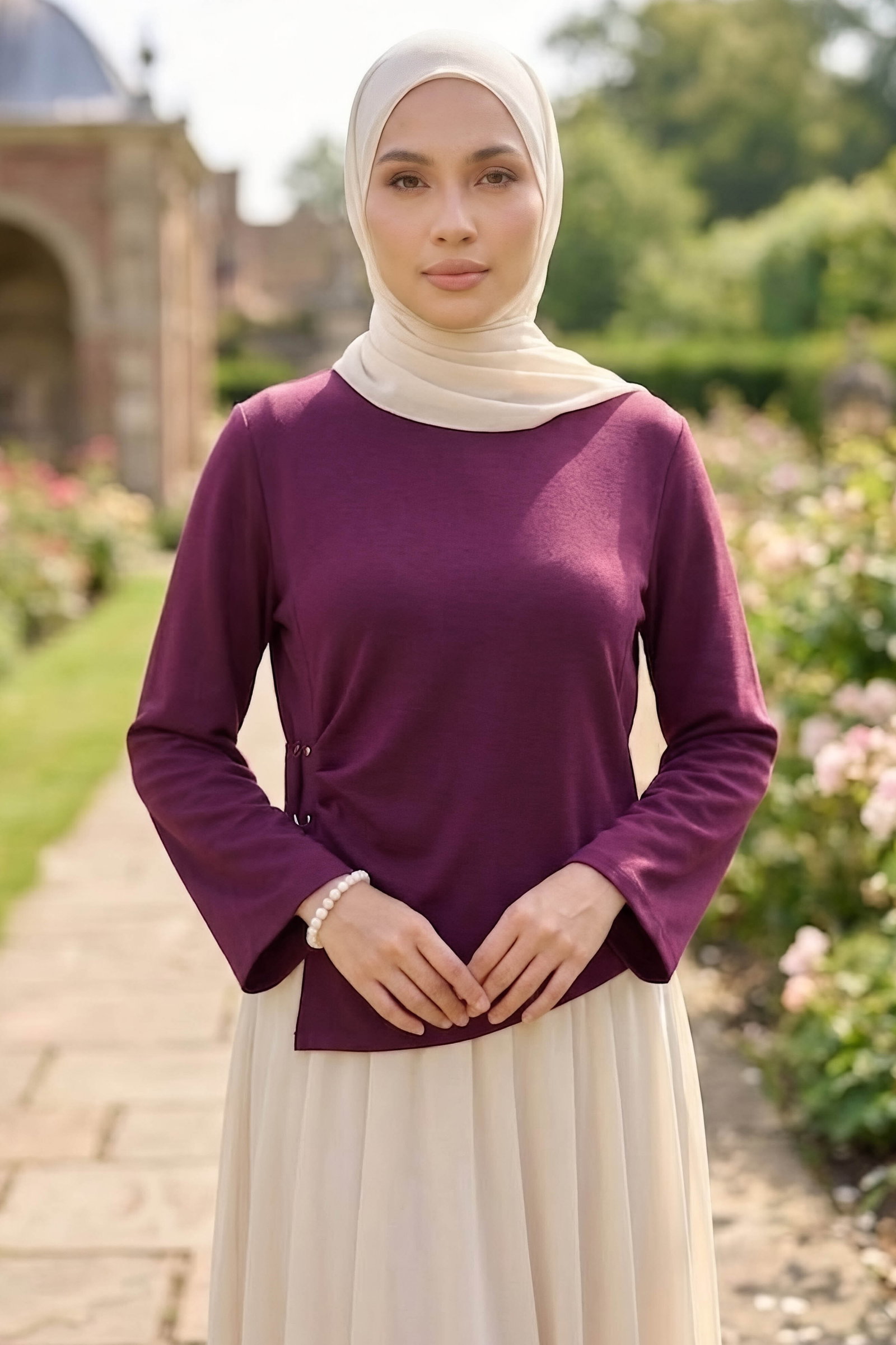 Tokalı Oysh Modal Bluz Mürdüm - 28895-MURDUM - 2