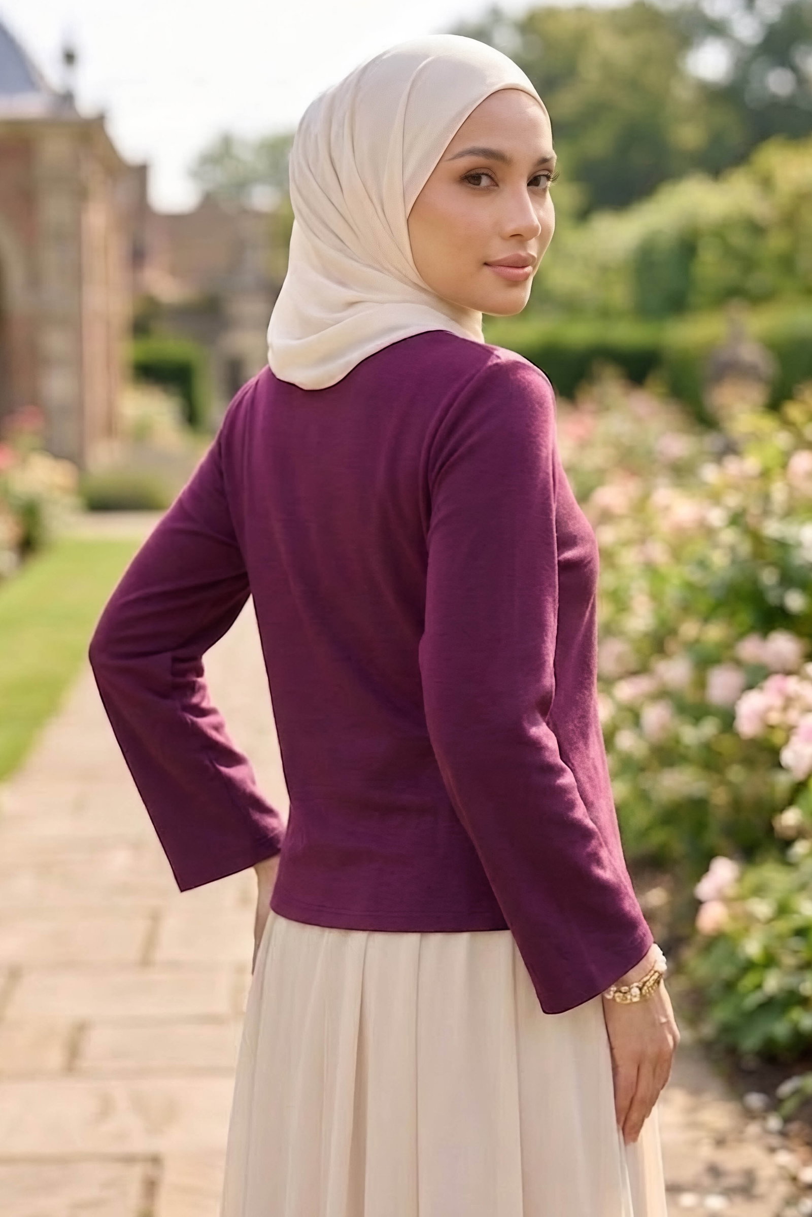 Tokalı Oysh Modal Bluz Mürdüm - 28895-MURDUM - 3