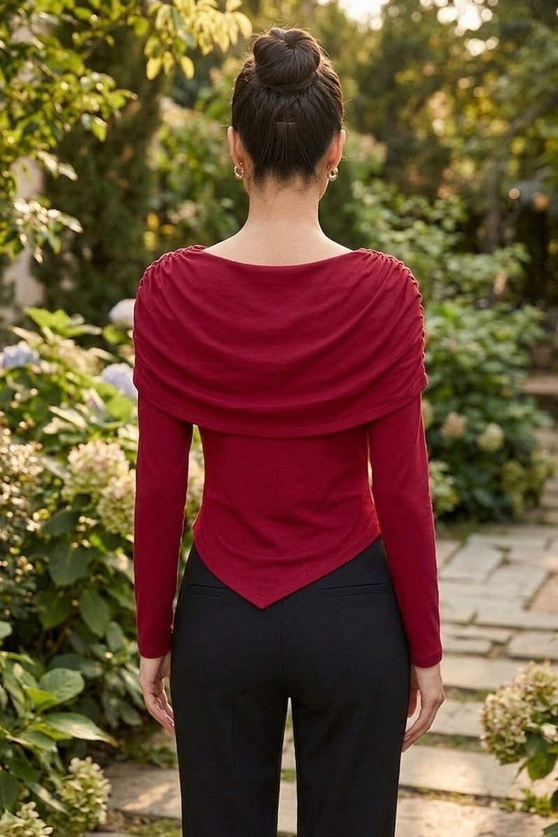 Tokalı Sendy Bluz Bordo - 28900-BORDO - 3