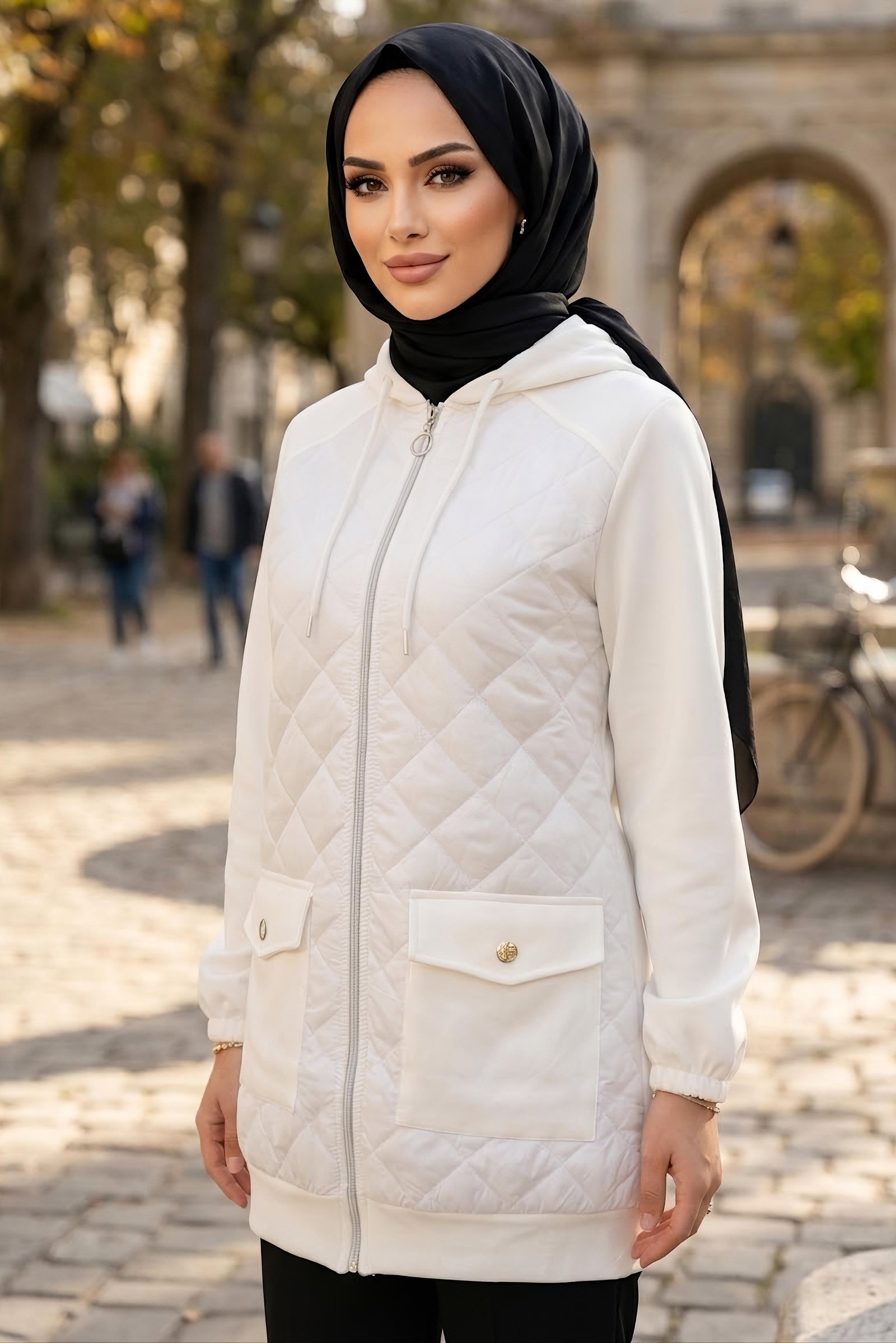 Torba Cepli Kapitone Mont Beyaz - 28987-BEYAZ - 1