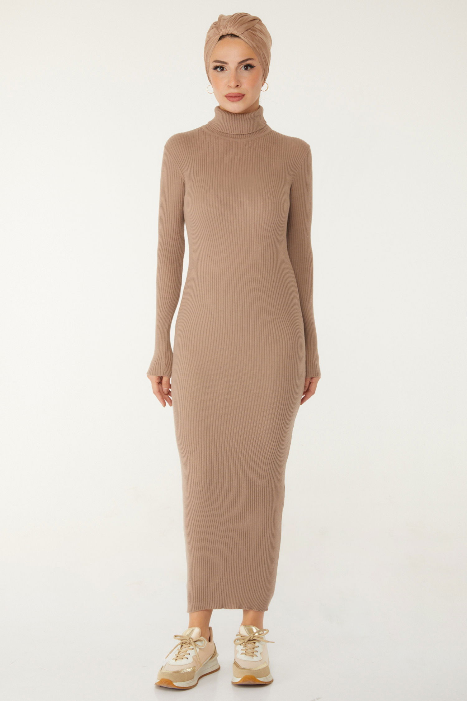 Triko Elbise - 27754-VIZON - 2
