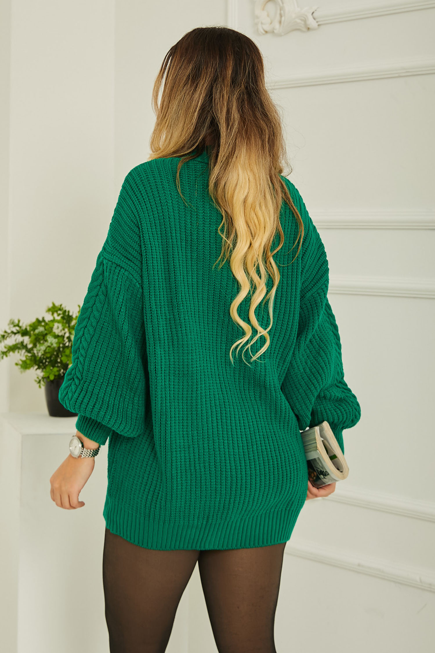 Triko Hırka Yesil - 26747 - 5