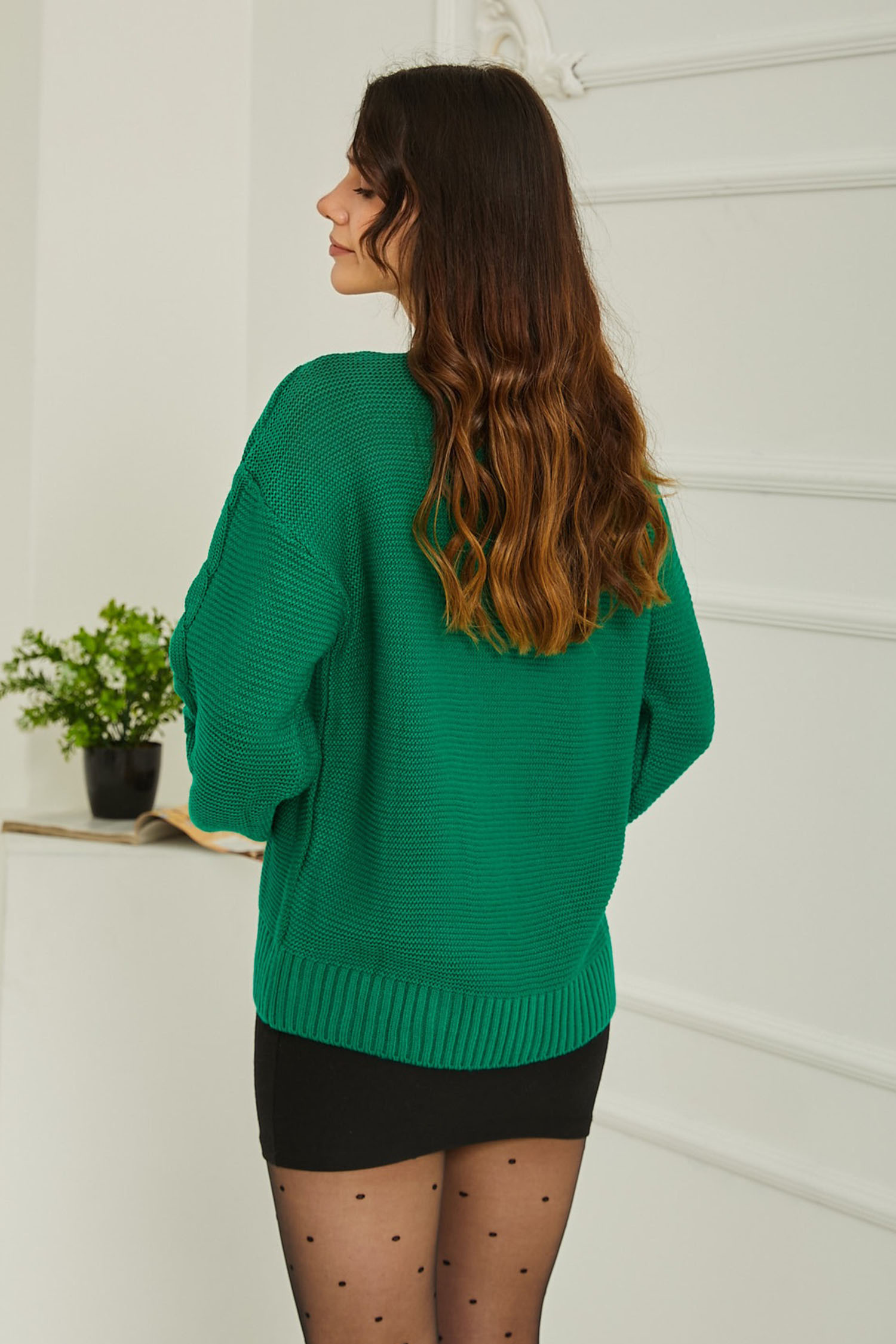 Triko Hırka Yesil - 26748 - 6