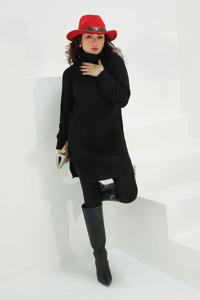 Triko Kazak - 27732-SIYAH - TOFİSA