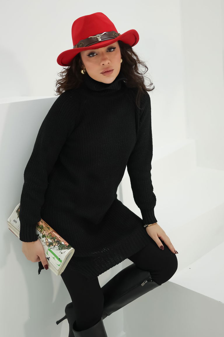 Triko Kazak - 27732-SIYAH - TOFİSA