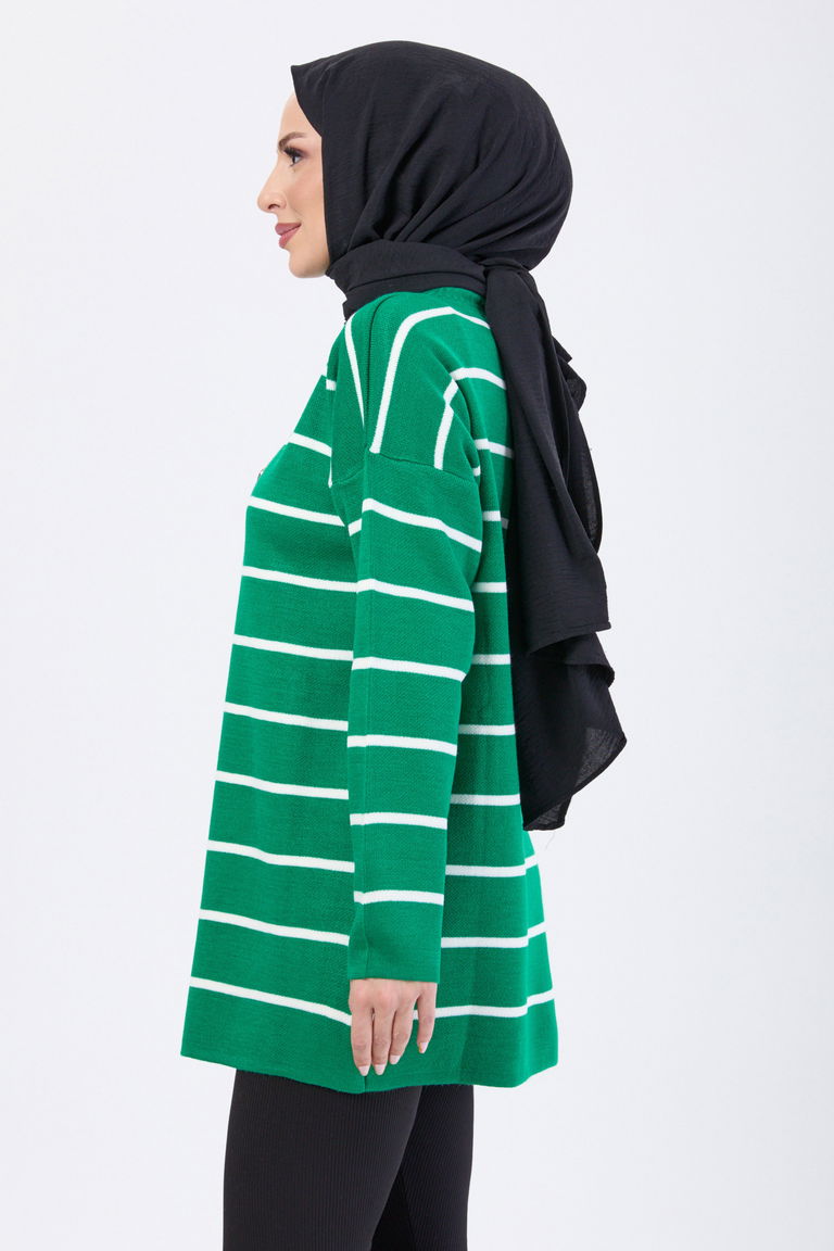 Triko Kazak - 27755-YESIL - TOFİSA