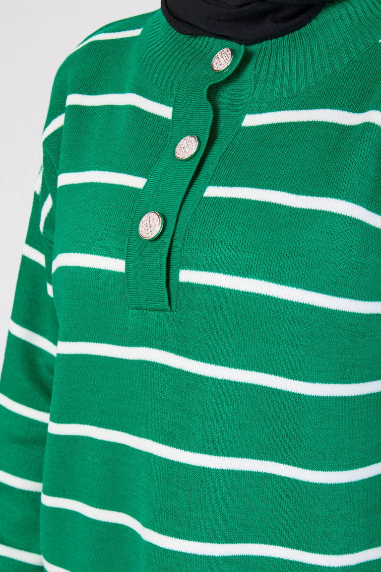 Triko Kazak - 27755-YESIL - TOFİSA