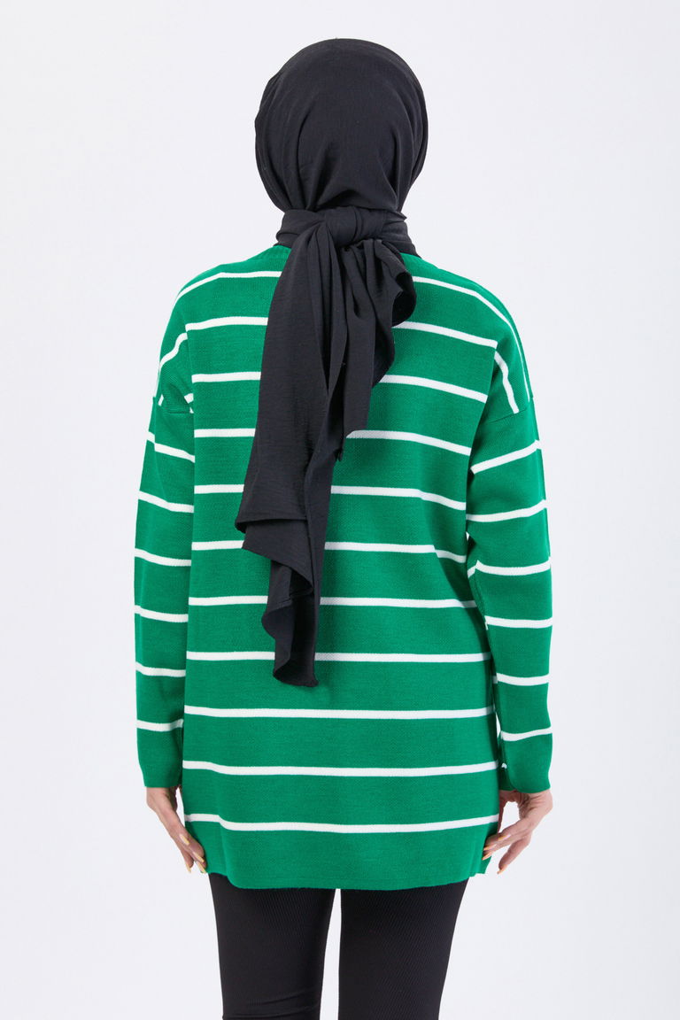 Triko Kazak - 27755-YESIL - TOFİSA