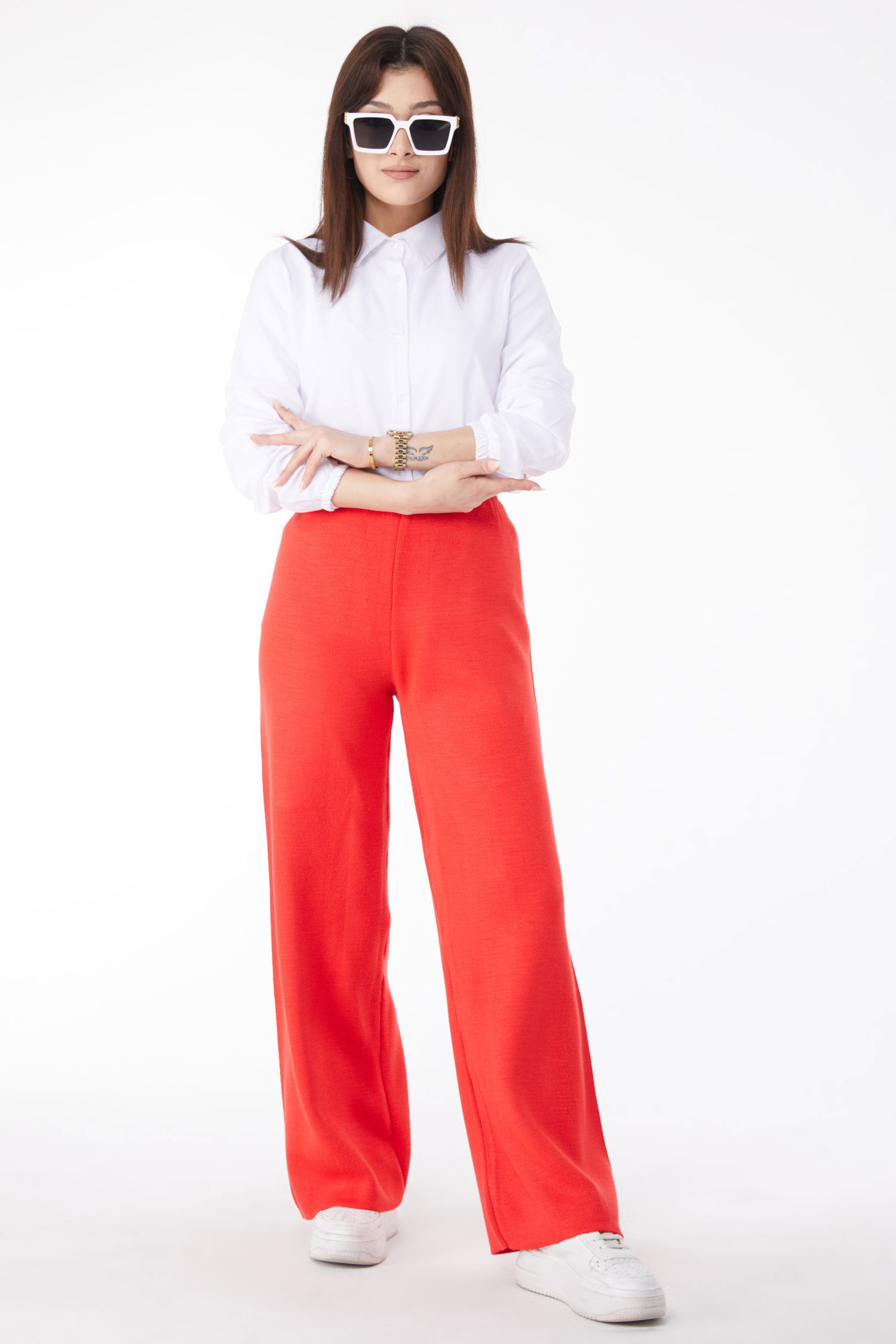 Triko Pantolon - 27740-KIRMIZI - 2