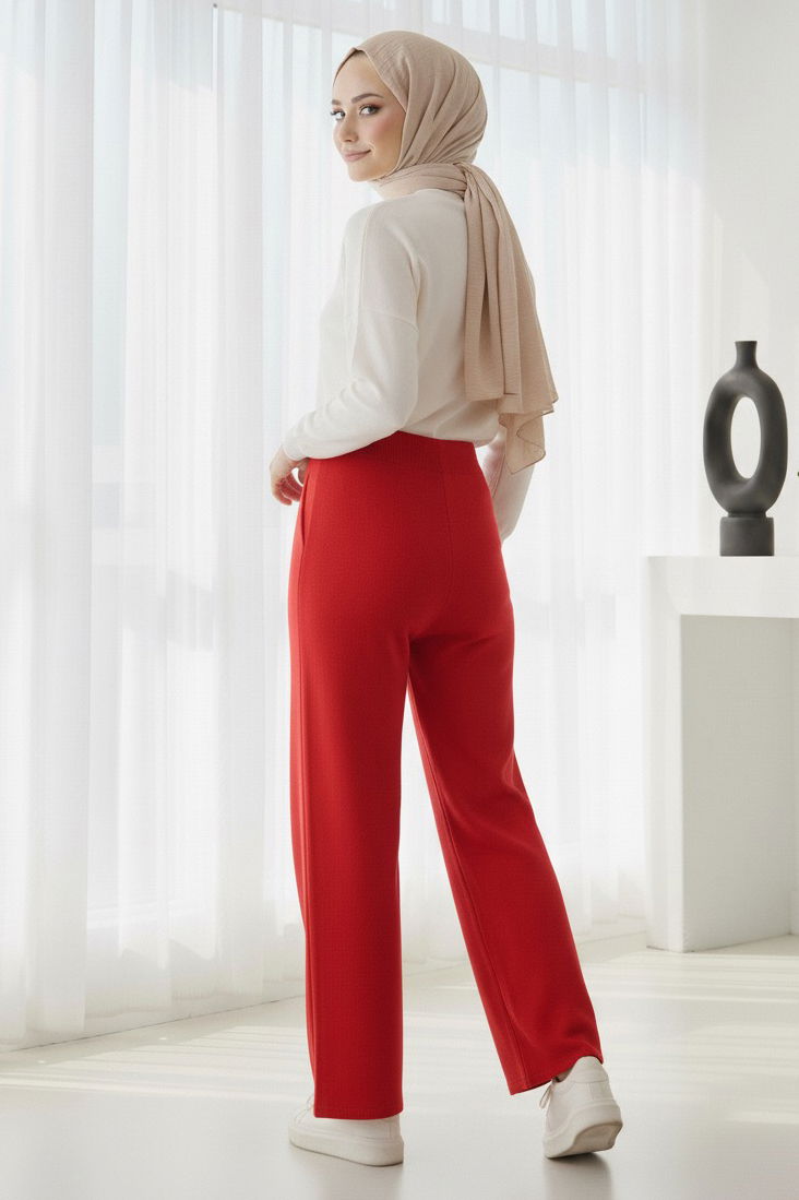 Triko Pantolon - 27740-KIRMIZI - 2