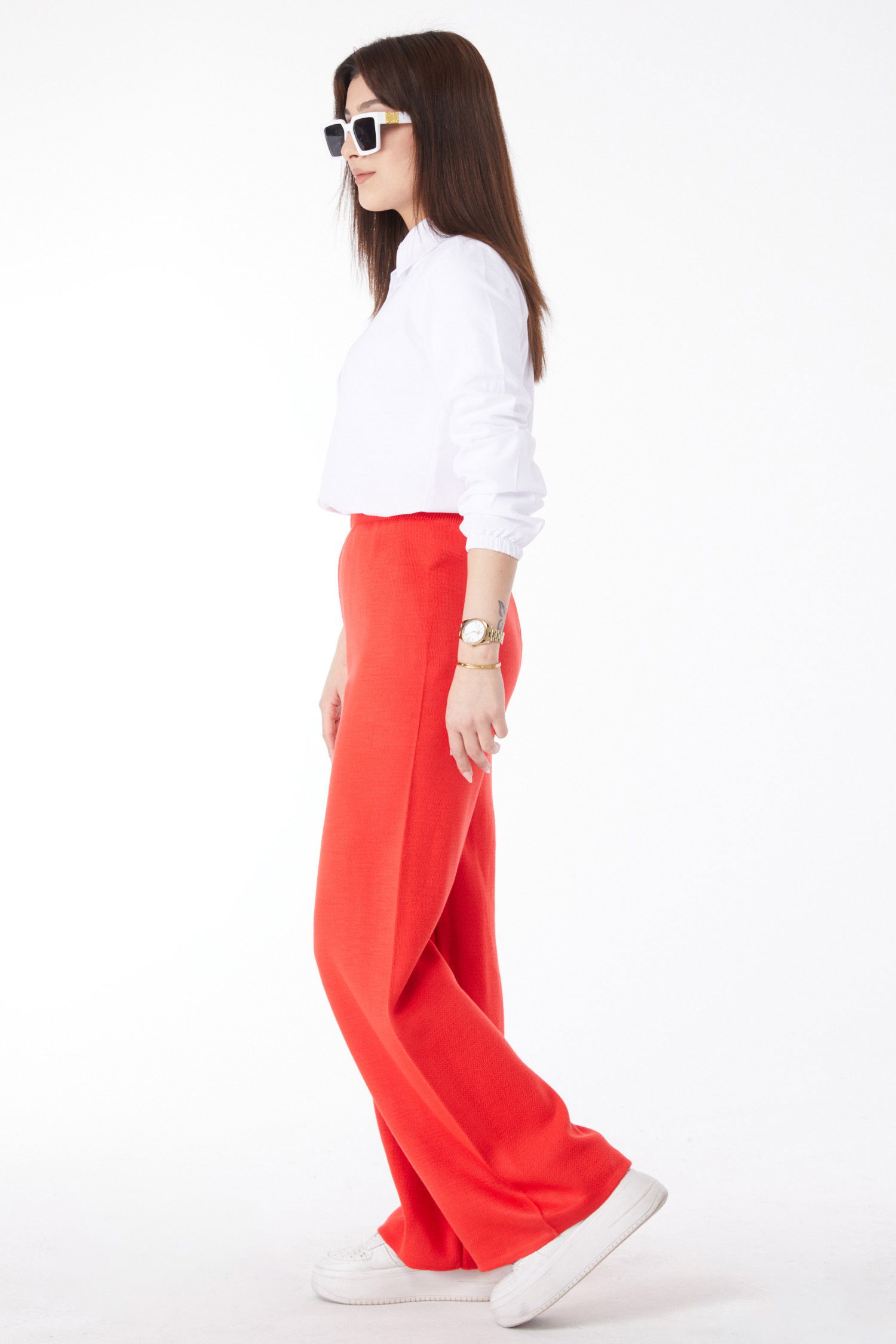 Triko Pantolon - 27740-KIRMIZI - 4