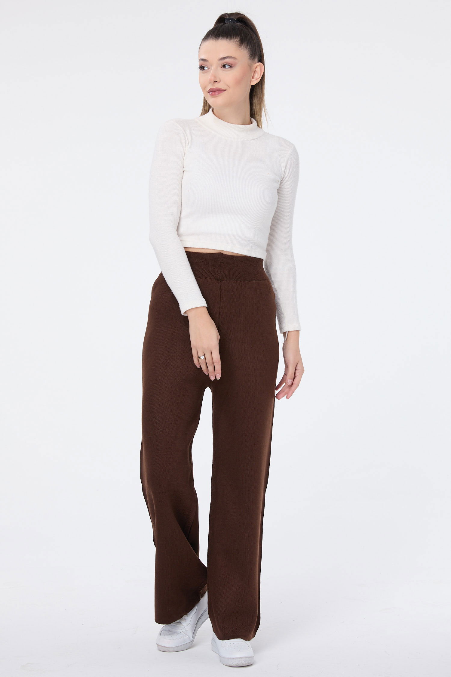 Triko Pantolon - 27740-KOYU-KAHVE - 4