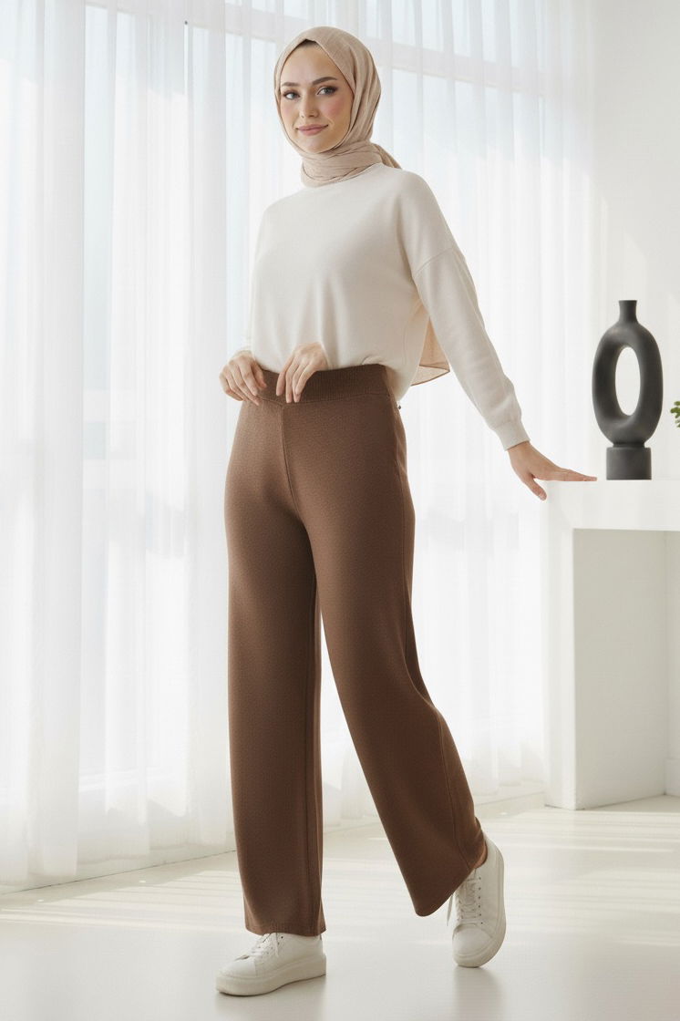 Triko Pantolon - 27740-KOYU-KAHVE - 2