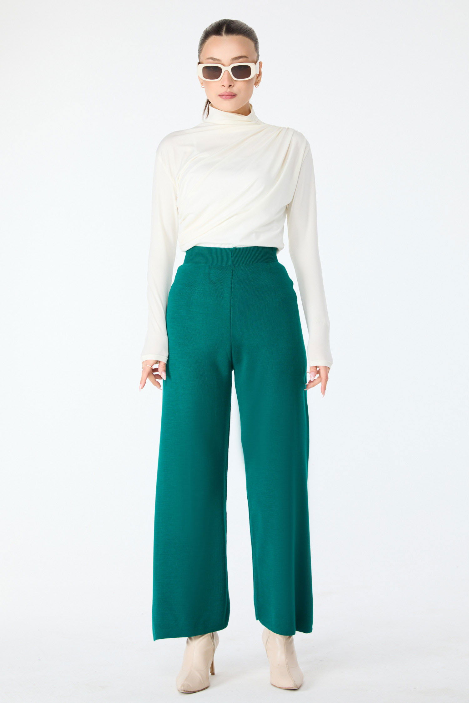 Triko Pantolon - 27740-ZUMRUT - 2