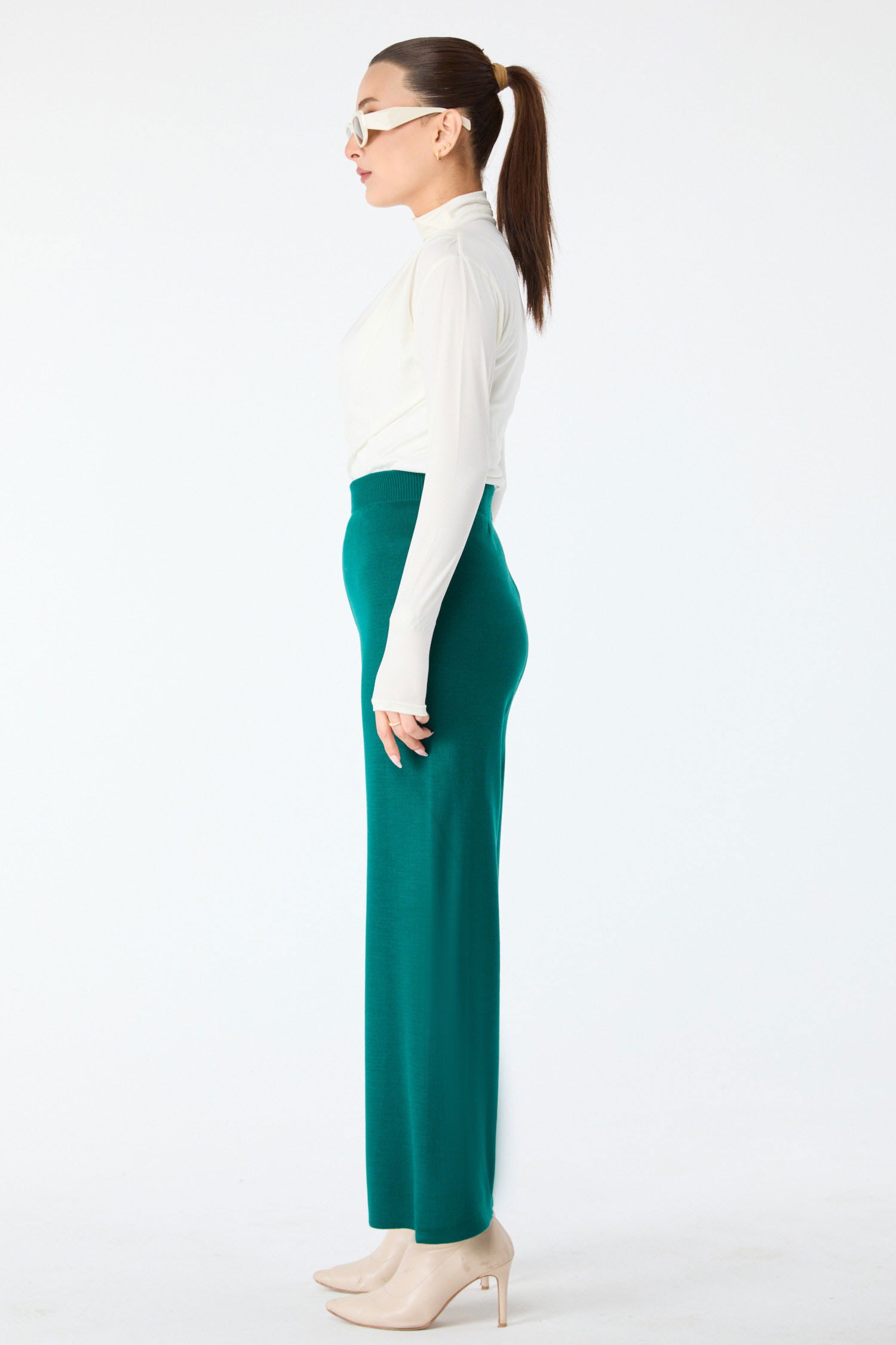 Triko Pantolon - 27740-ZUMRUT - 3