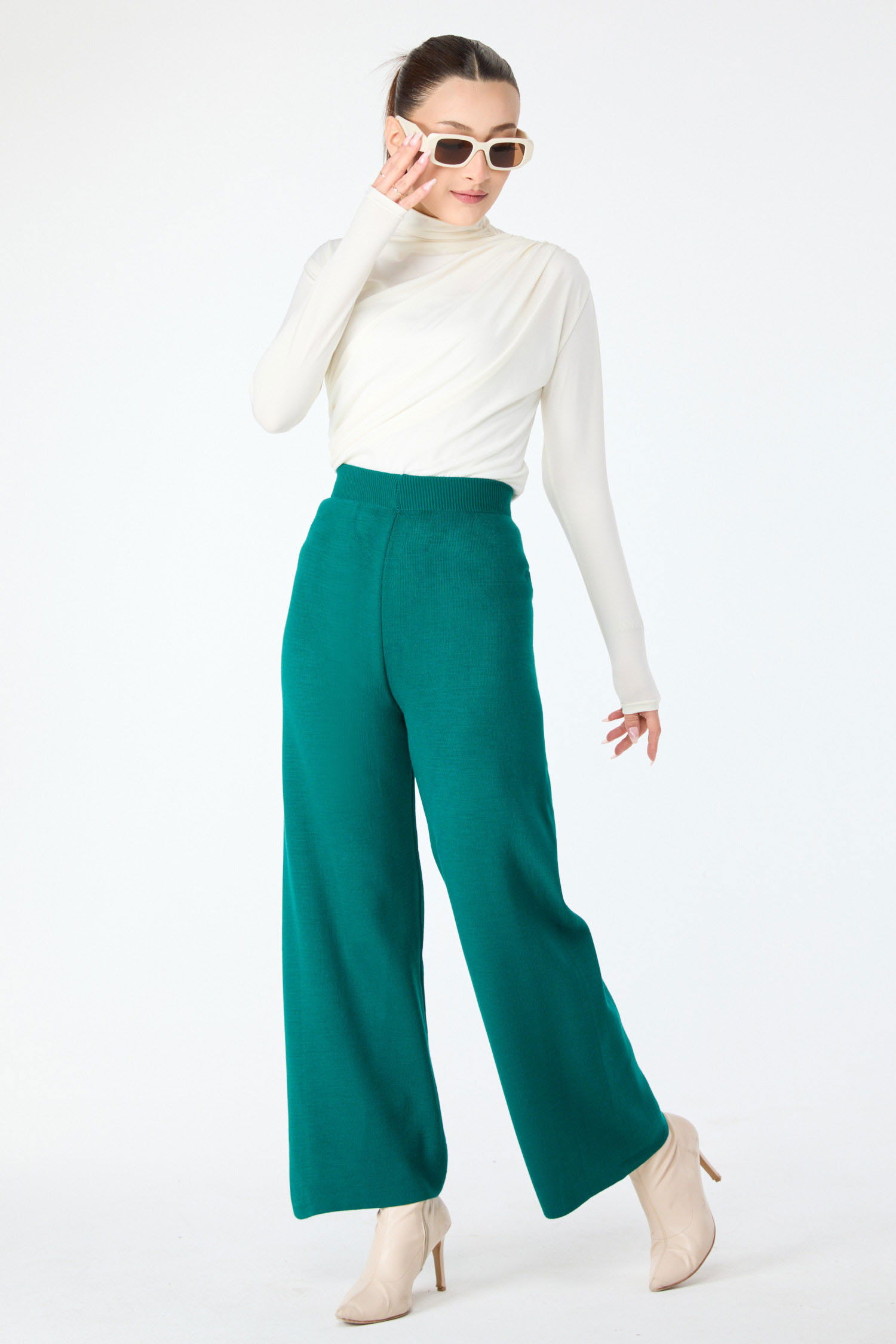 Triko Pantolon - 27740-ZUMRUT - 4