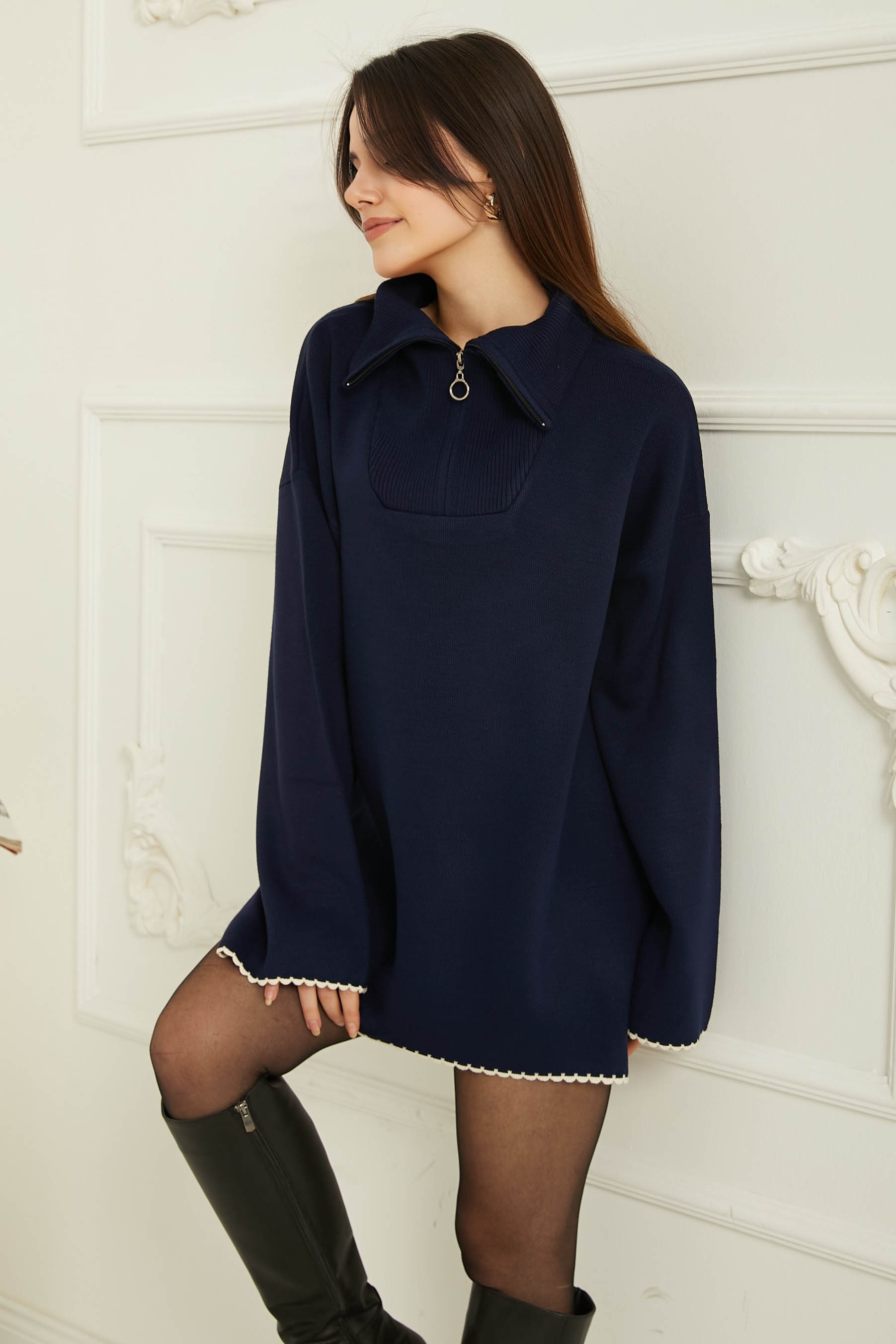 Triko Tunik Lacivert - 26768 - 2