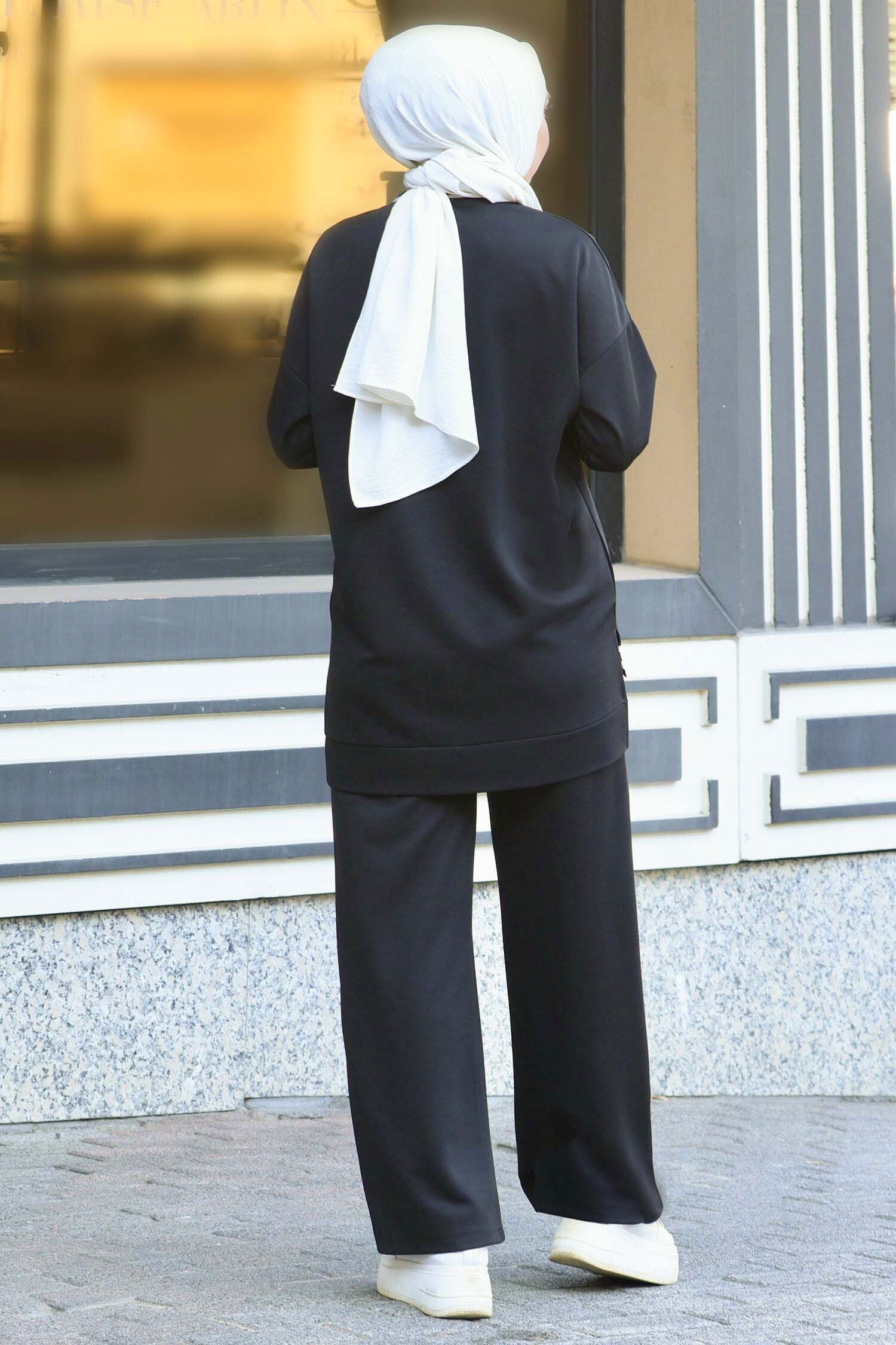 Tunik Pantolon - 11321-SIYAH - 4