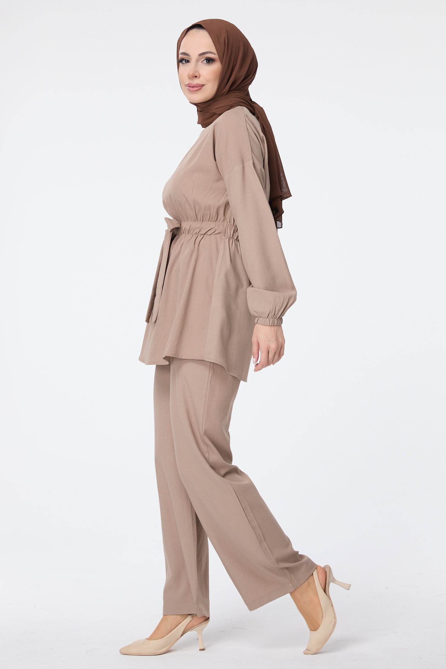 Tunik Pantolon - 13058-BEJ - 3