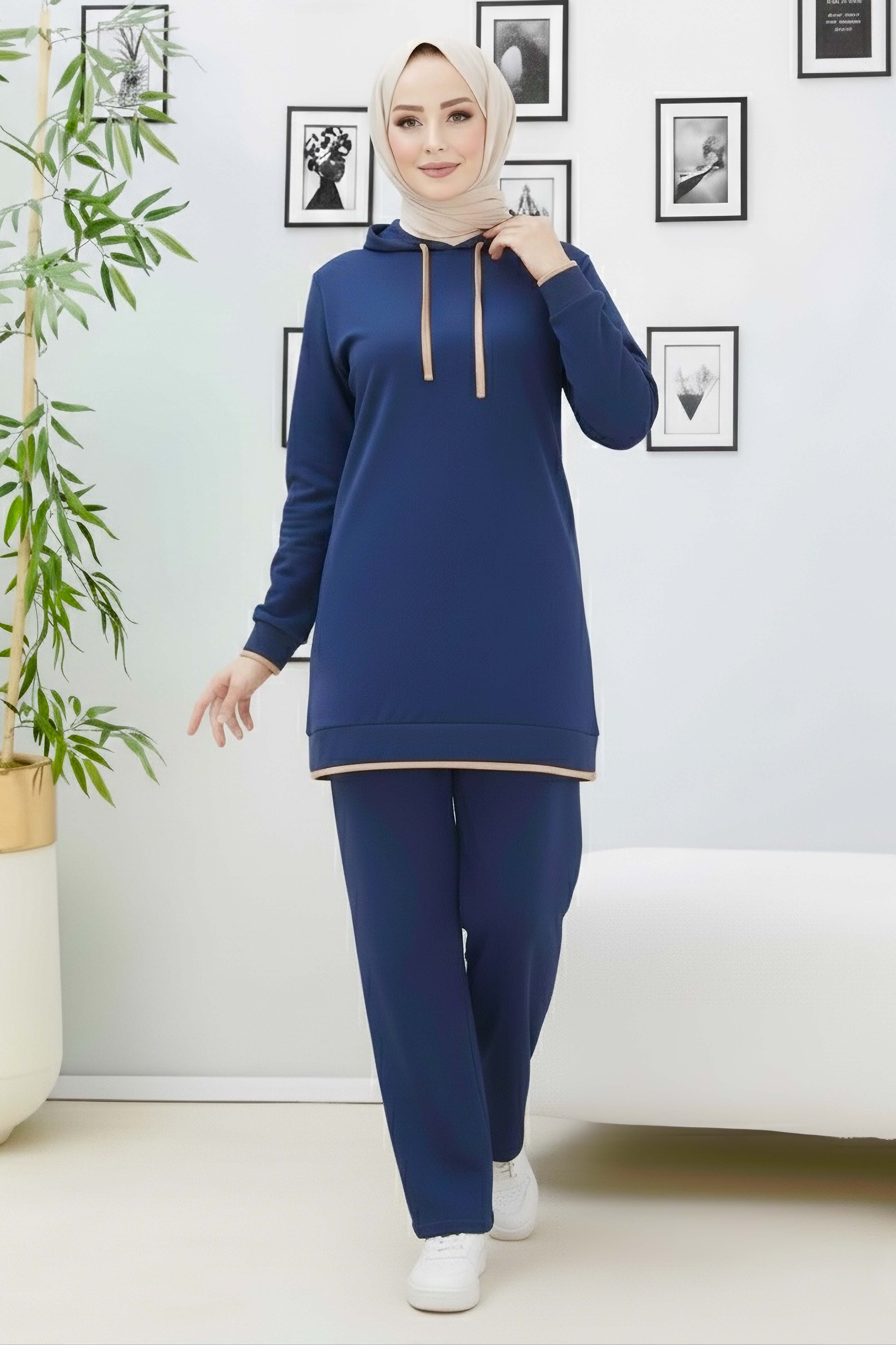 Tunik Pantolon - 27390-LACIVERT - 1