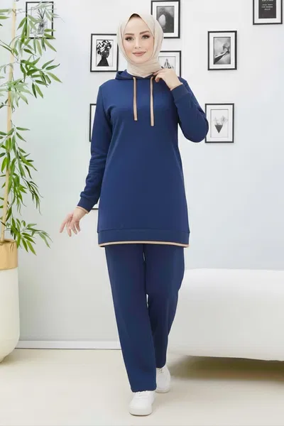 Tunik Pantolon - 27390-LACIVERT 