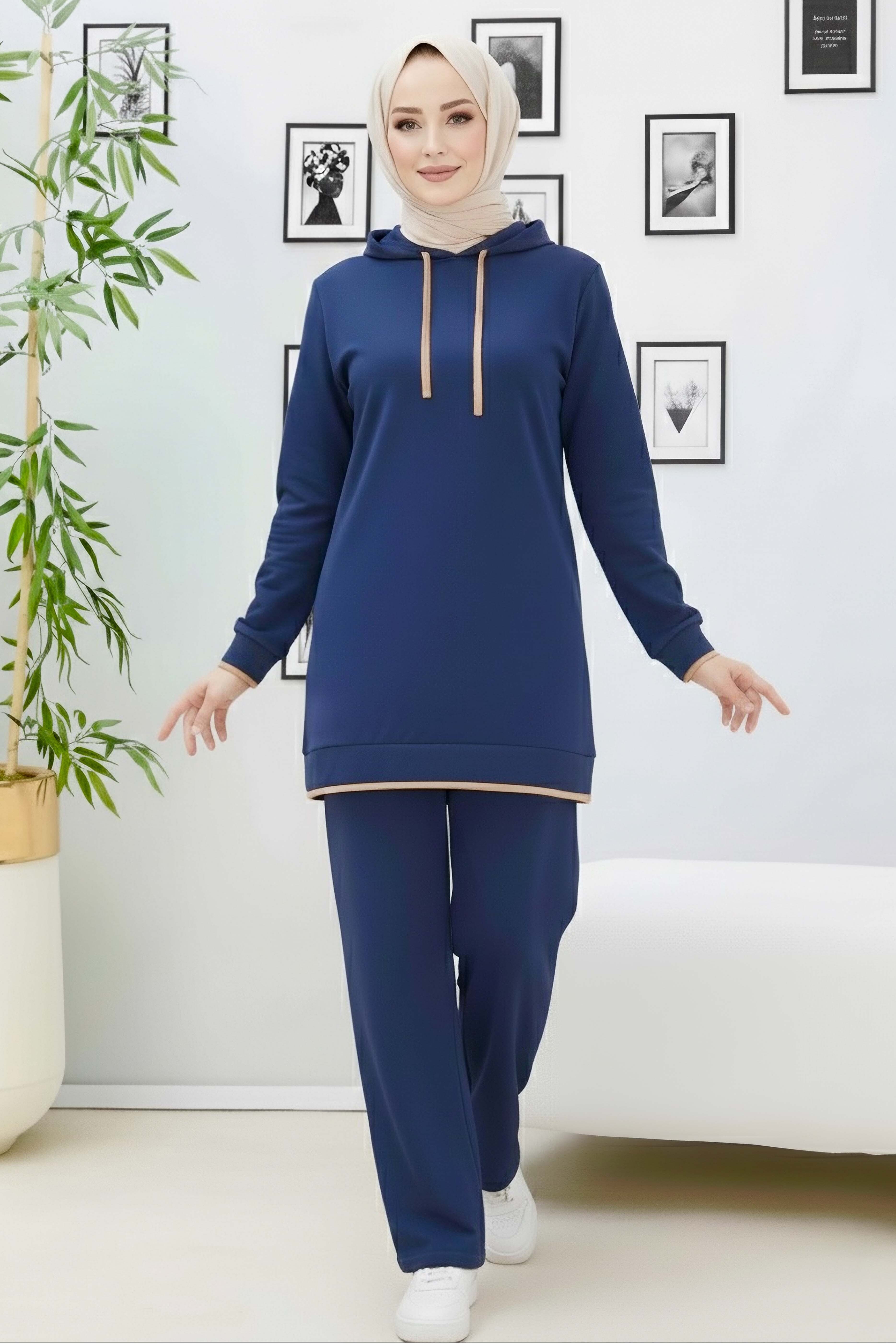 Tunik Pantolon - 27390-LACIVERT - 2