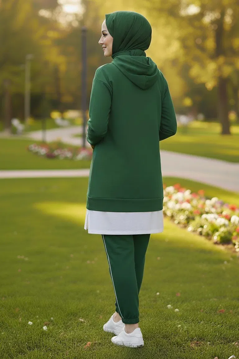 Eteği Garnili İkili Takım - 8330-ZUMRUT - TOFİSA