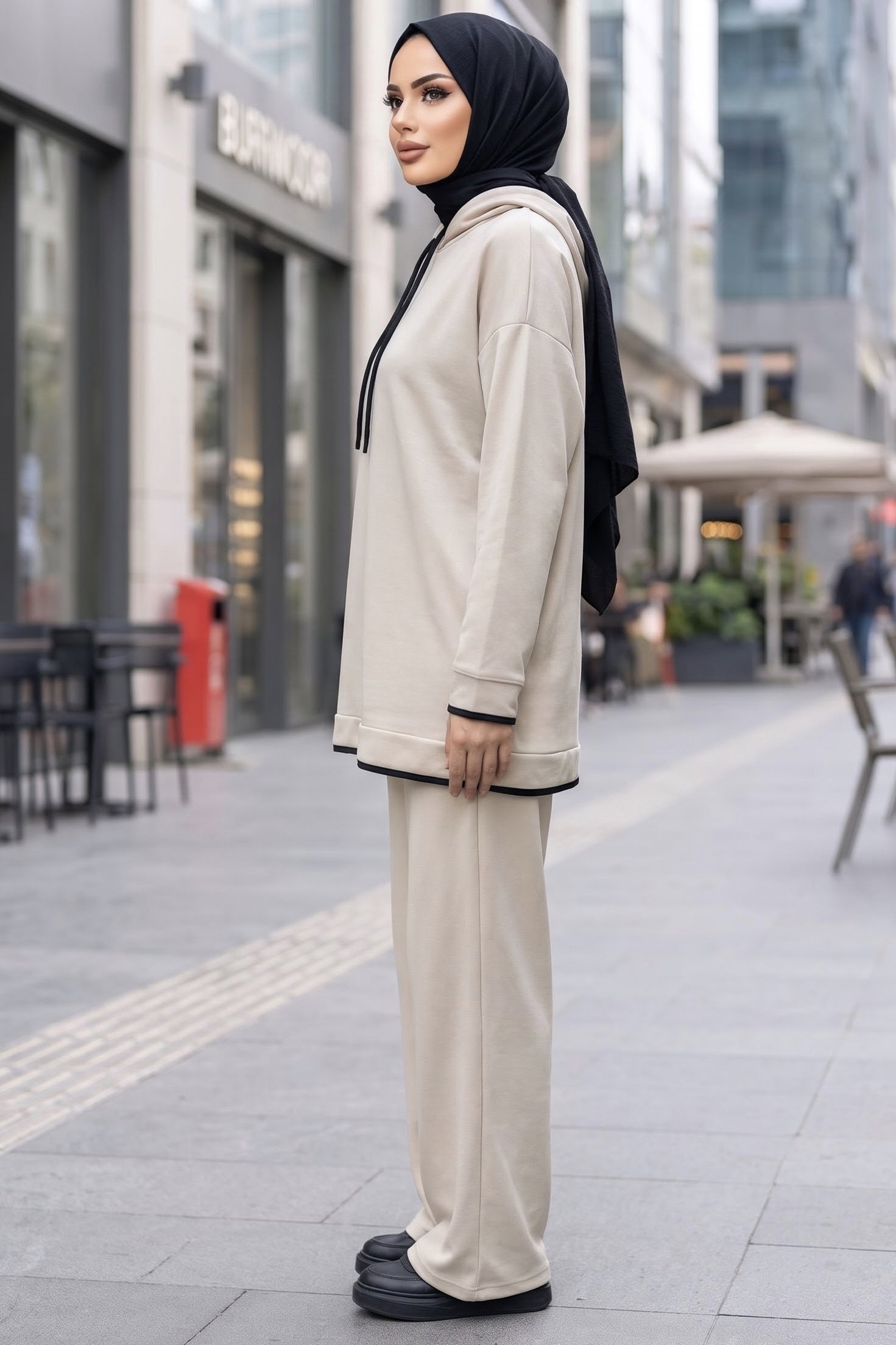 Tunik Pantolon Bej - 27390-BEJ - 2