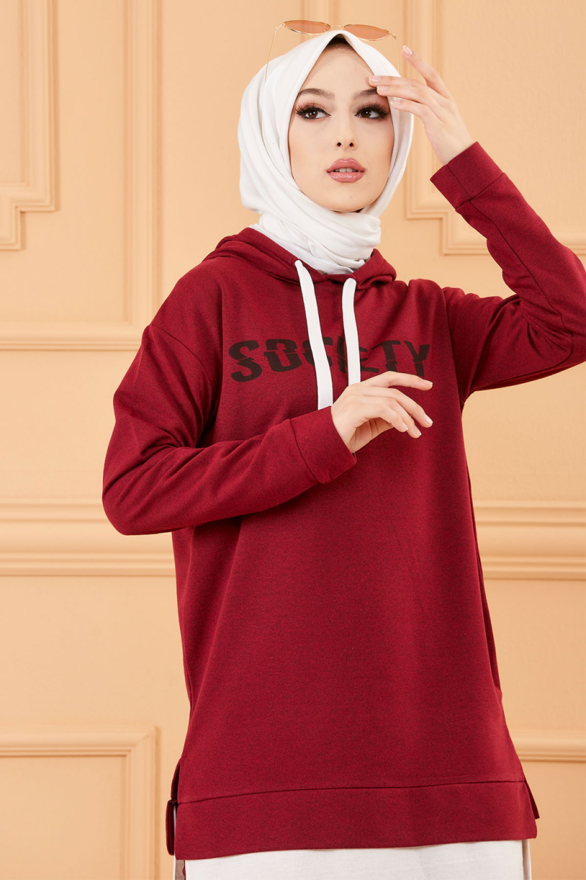 Tunık + Pantolon Bordo - 3553 - 5