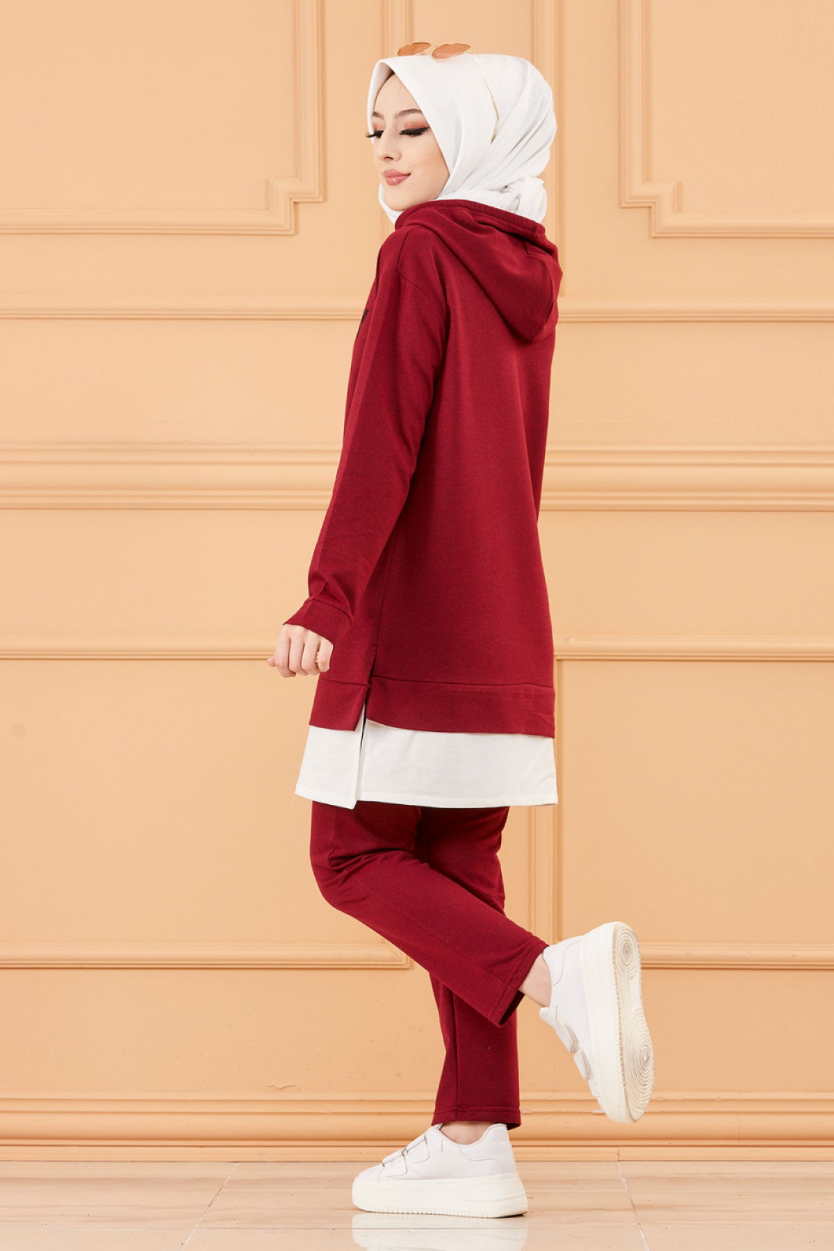 Tunık + Pantolon Bordo - 3553 - 6