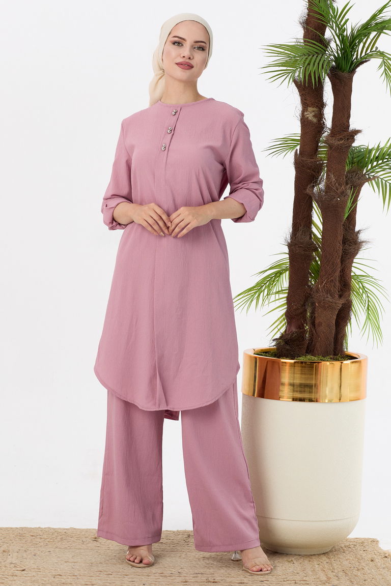 Tunık + Pantolon Gul - 3666 - TOFİSA