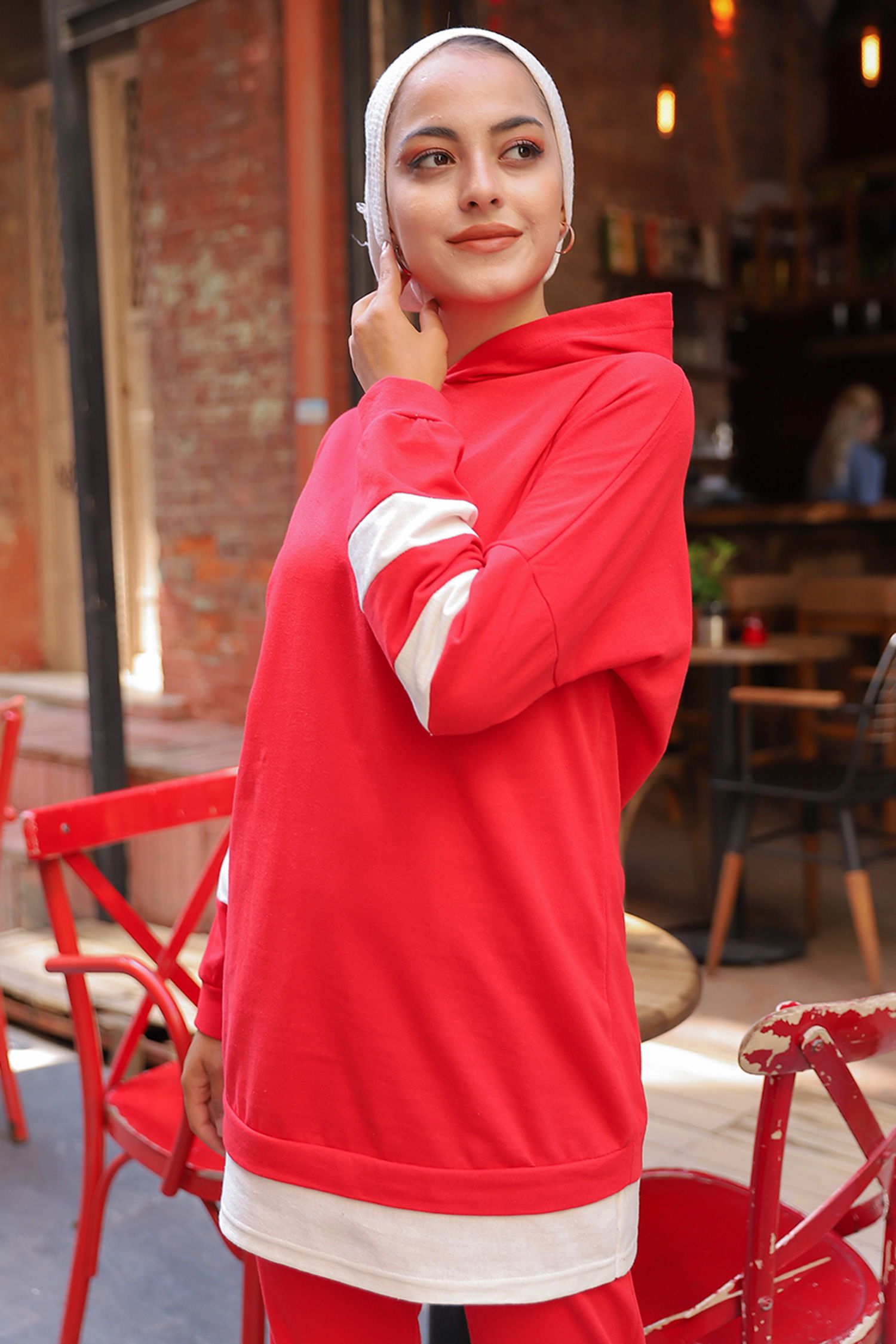 Tunik Pantolon Kirmizi - 3024 - 4