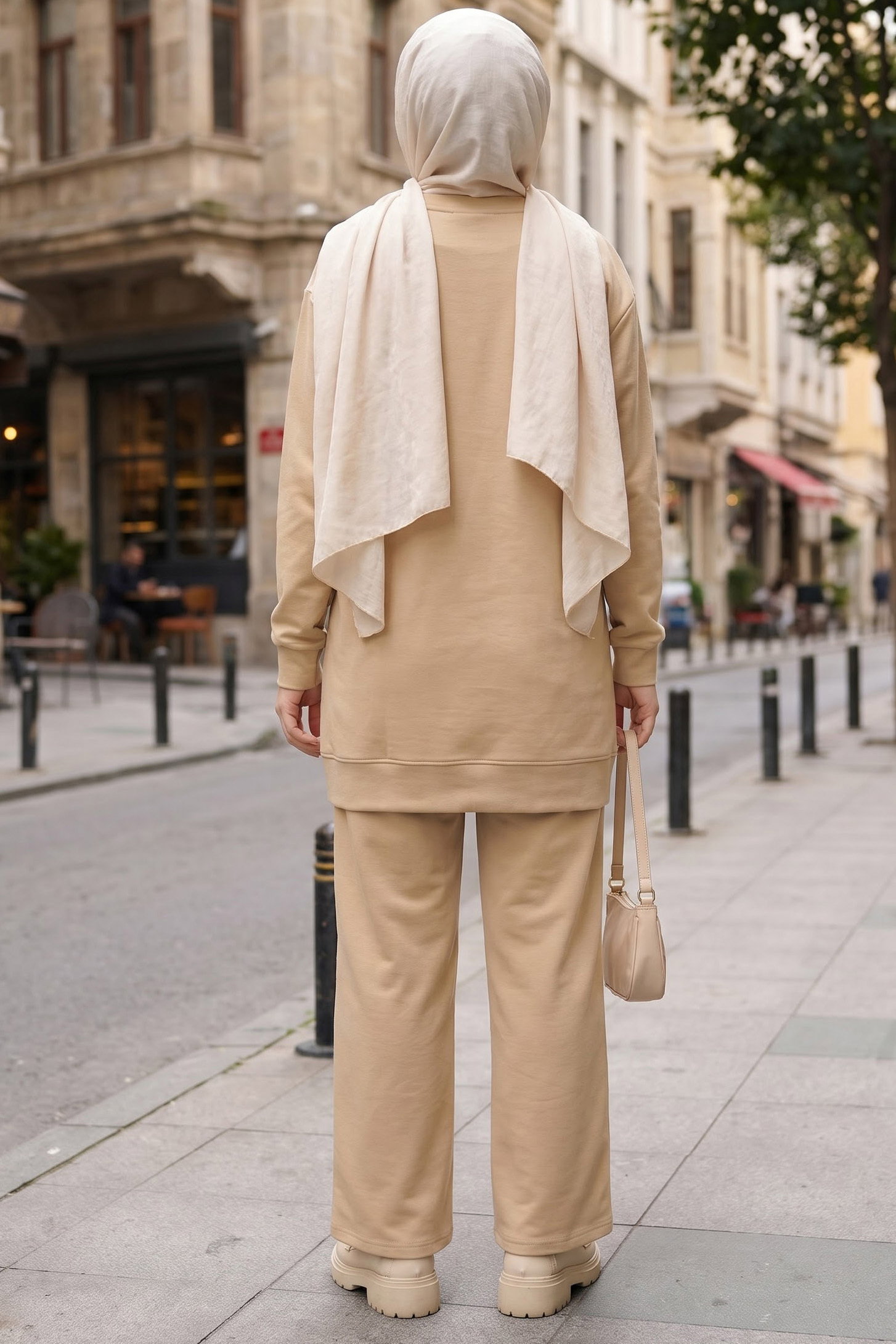 Tunik Pantolon Modal İkİli Takım Vizon - 28004-VIZON - 3