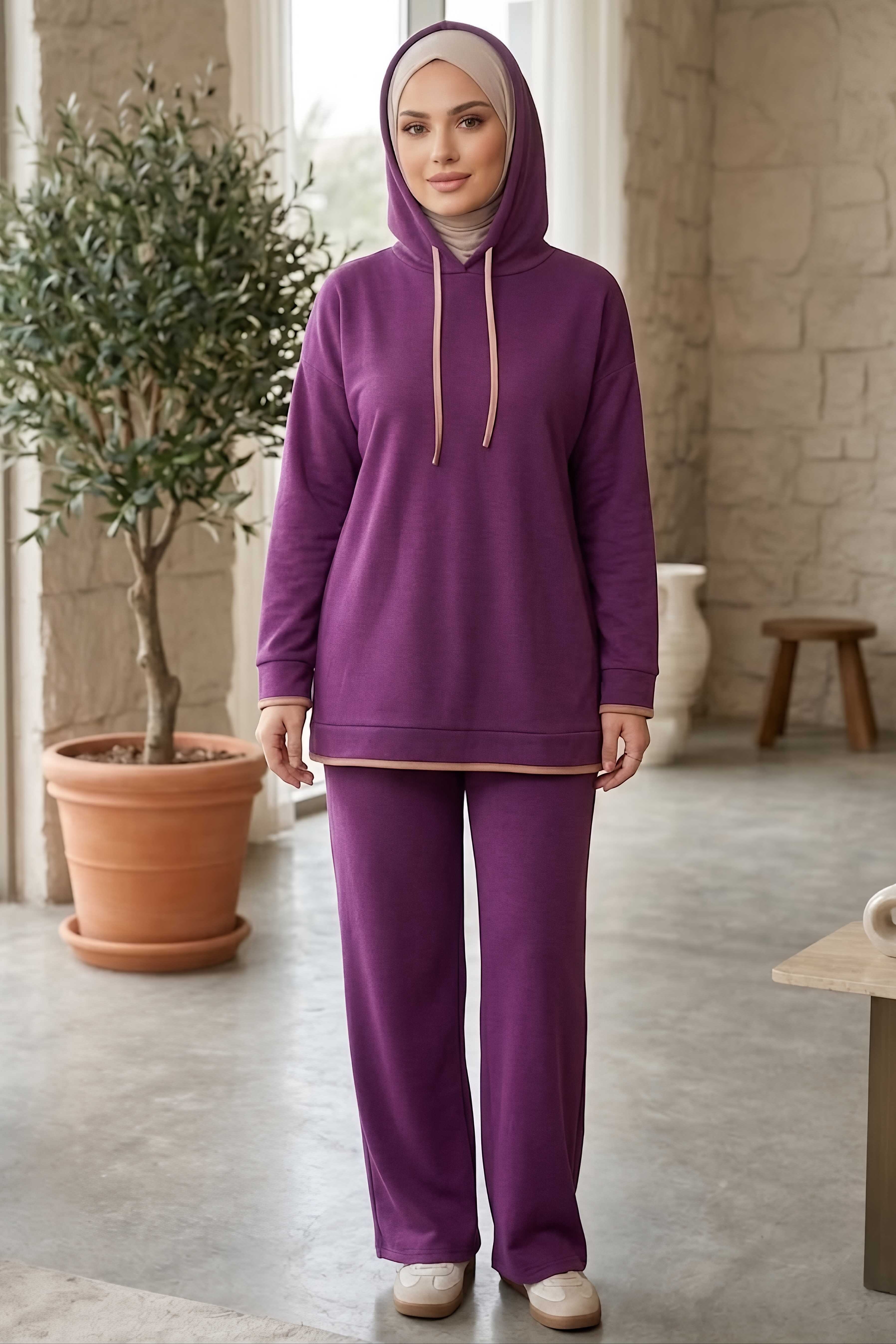 Tunik Pantolon Mor - 27390-MOR - 2
