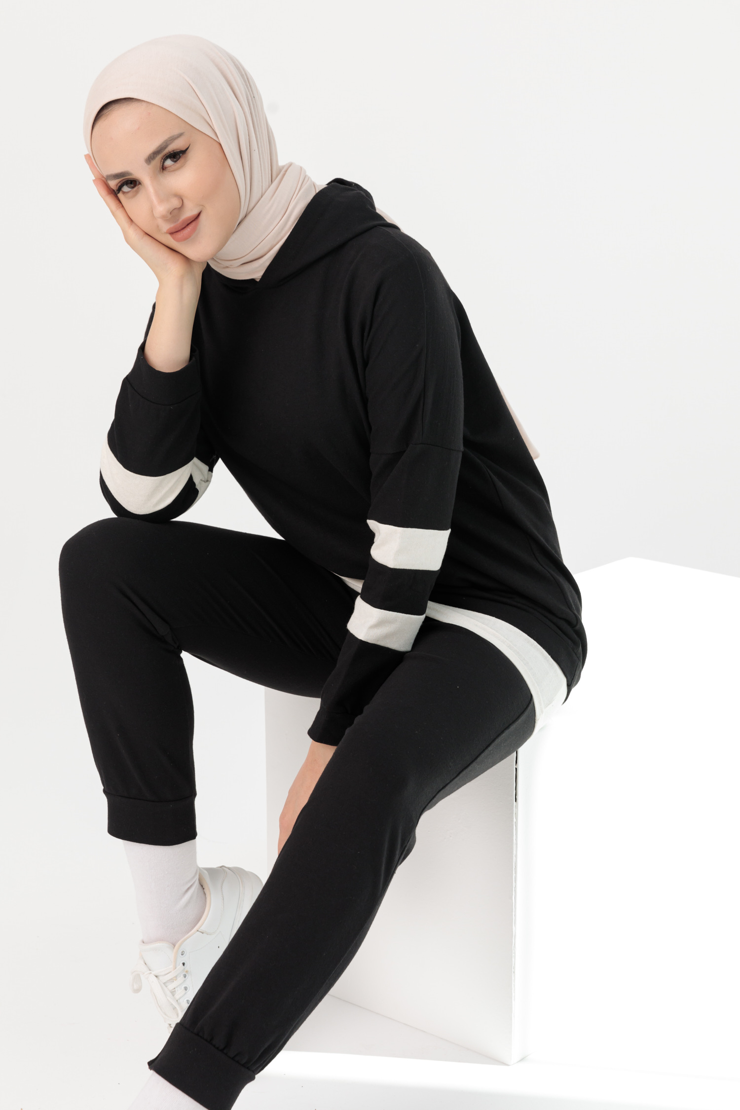Tunik Pantolon Siyah - 3024 - 4