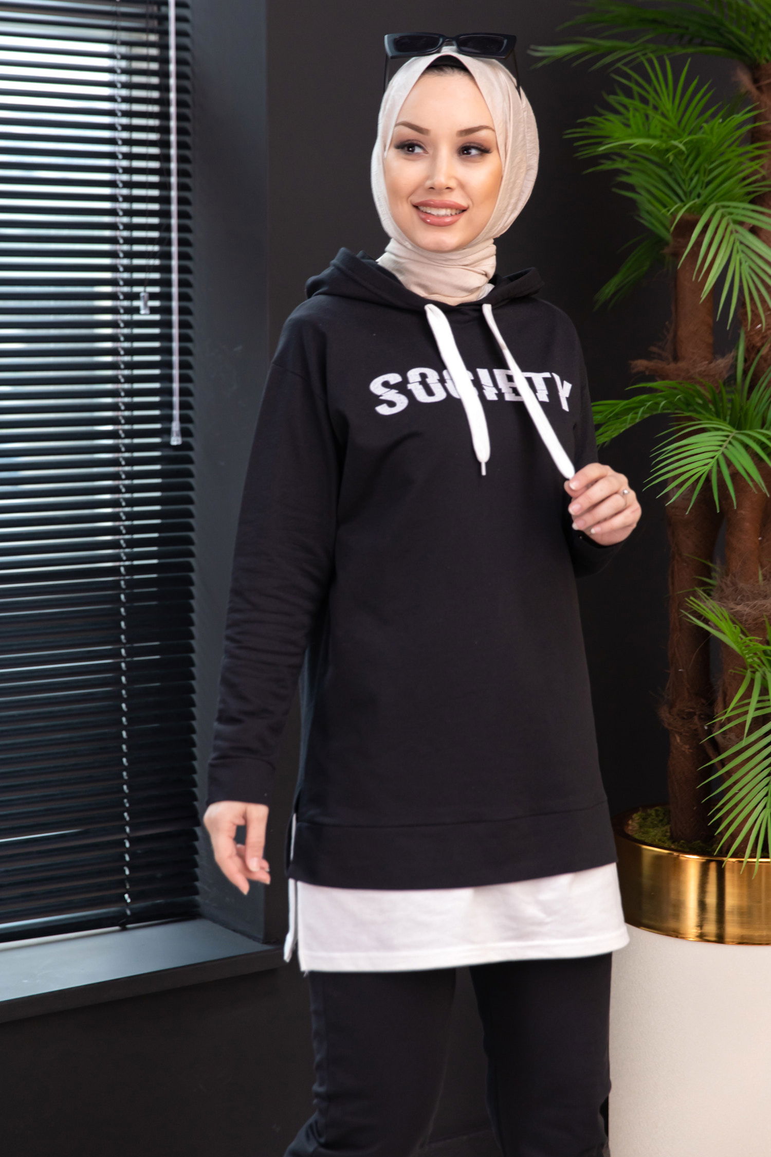 TUNIK PANTOLON Siyah - 3553 - 2