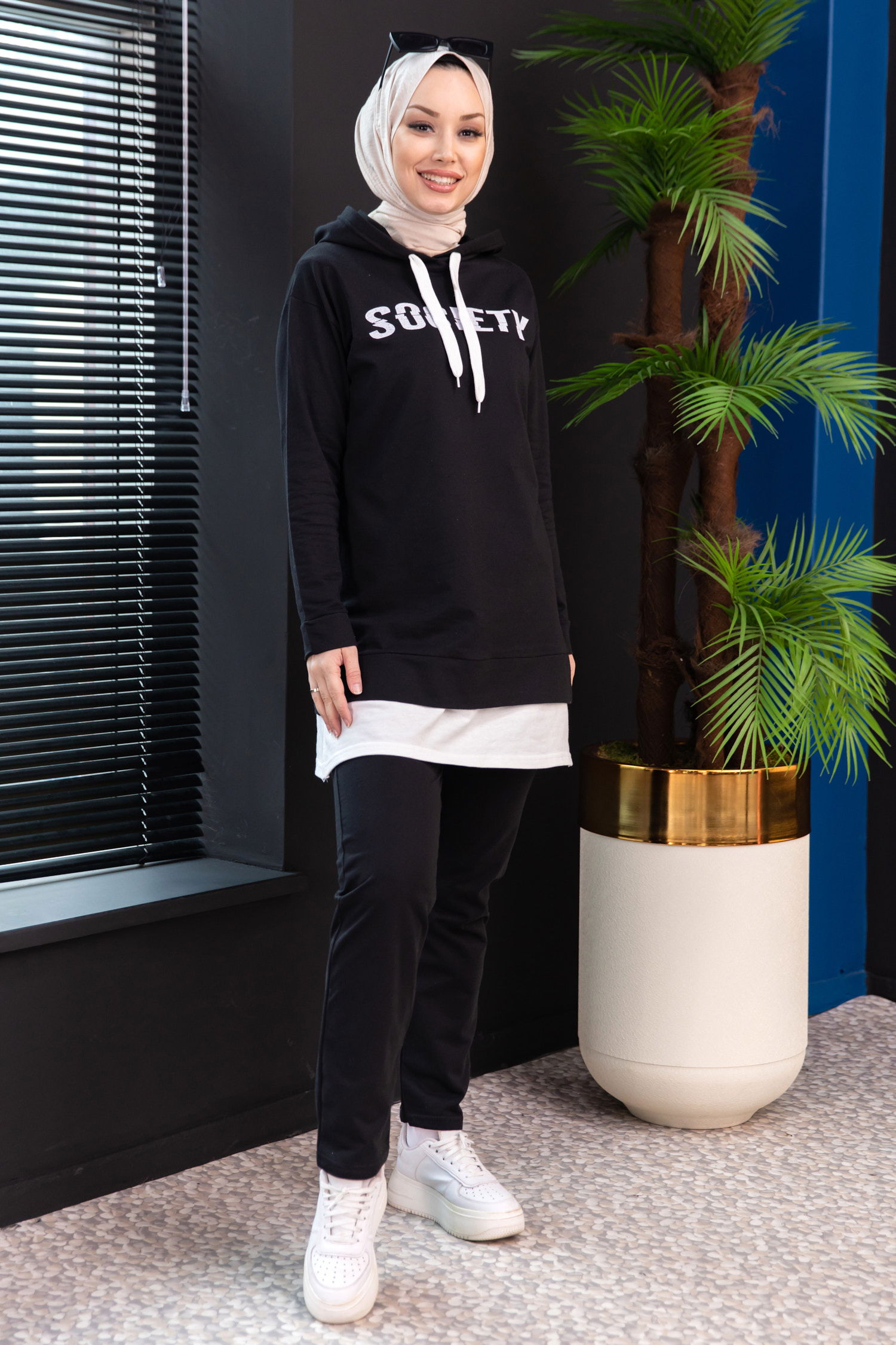 TUNIK PANTOLON Siyah - 3553 - 3