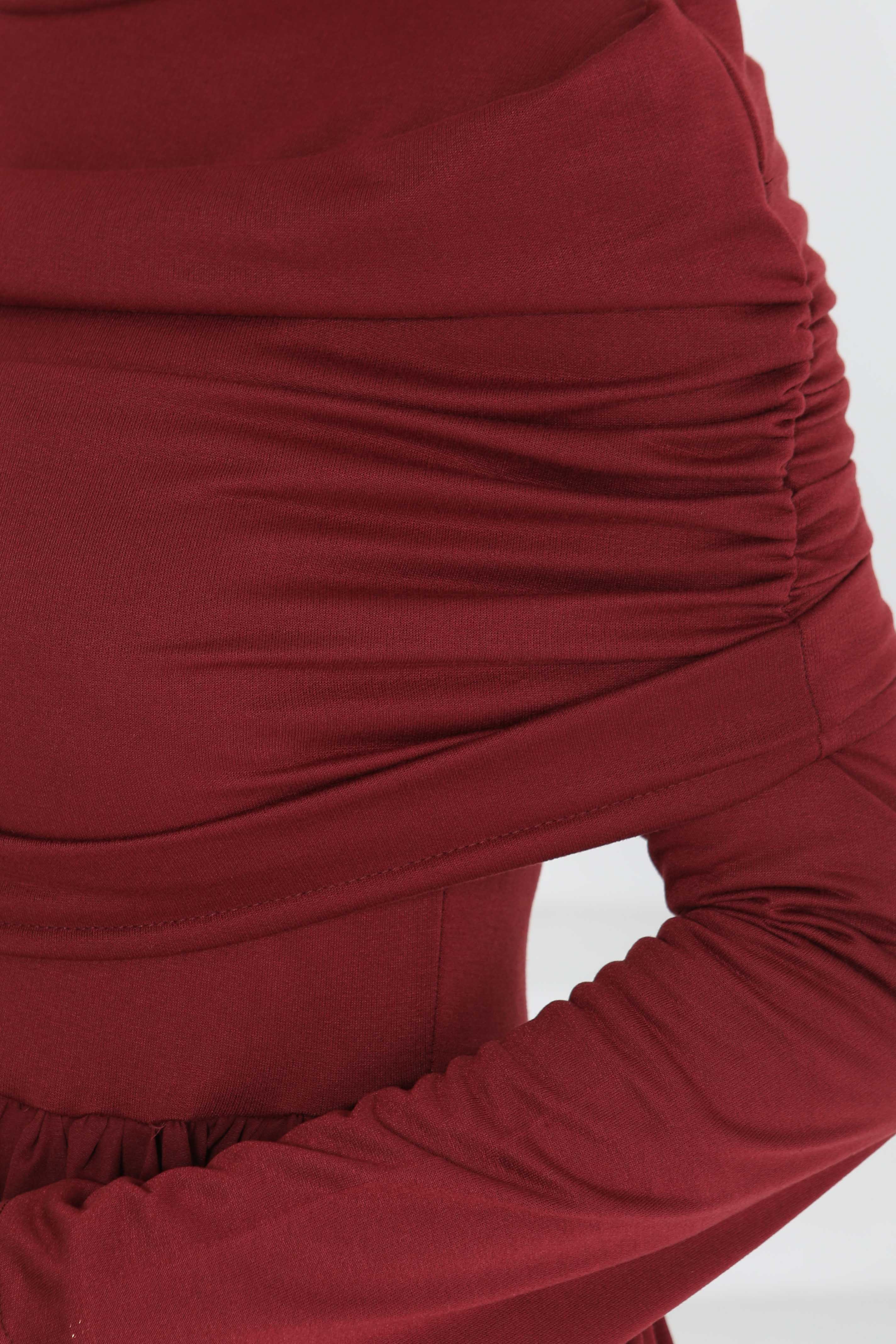 Üstü Şal Detaylı Elbise - 27282 - 5