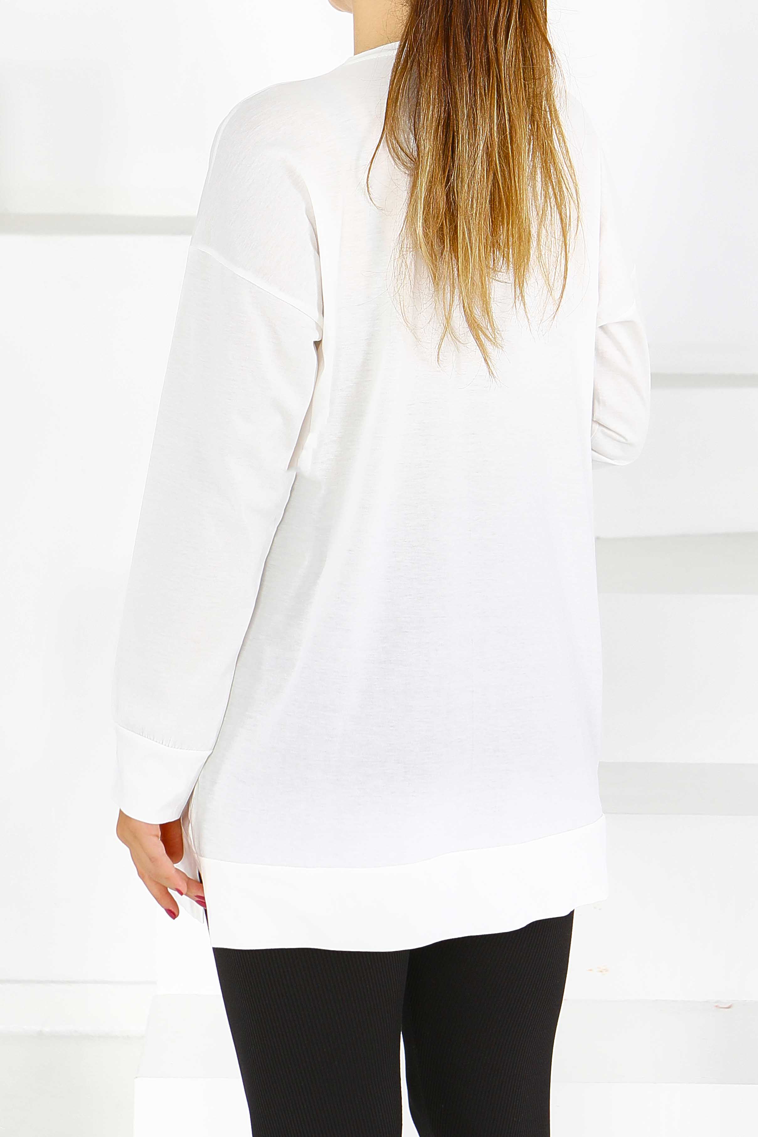 Uzun Kollu Baskılı Tunik - 27587 - 4