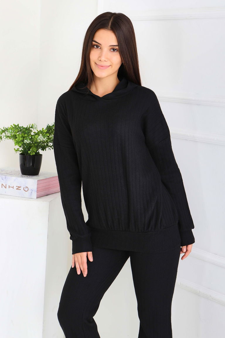 Uzun Kollu Kaşkorse İkili Takım - 27815-SIYAH - TOFİSA